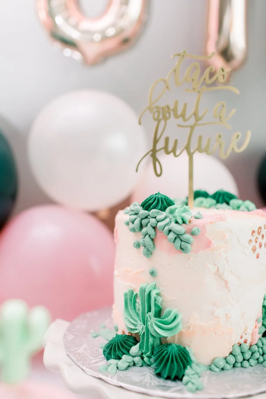 succulent cake ideas / succulents cake ideas - cake decorated with buttercream cacti and succulents