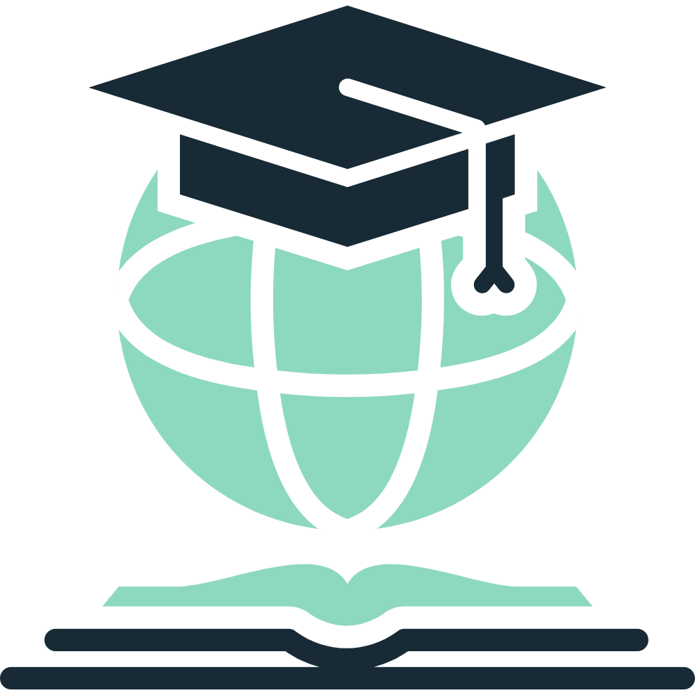 Silhouette of a person sitting at a desk with a laptop, with books or papers stacked nearby.