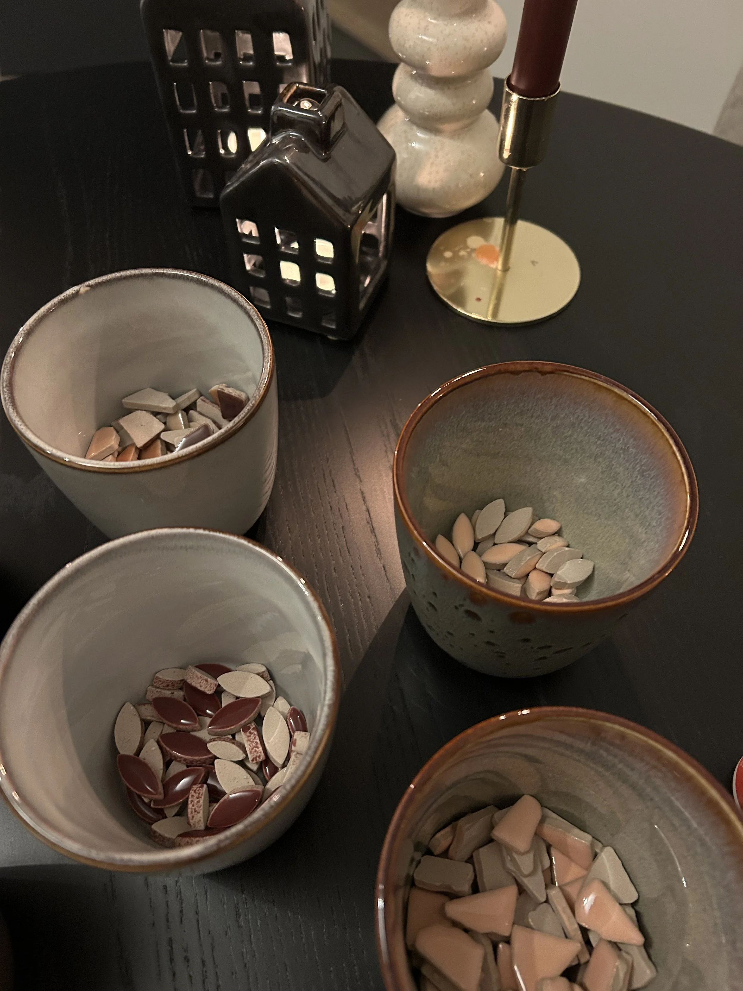 Atelier Fleuré - Atelier aan tafel - Borrelplank mozaïeken 3