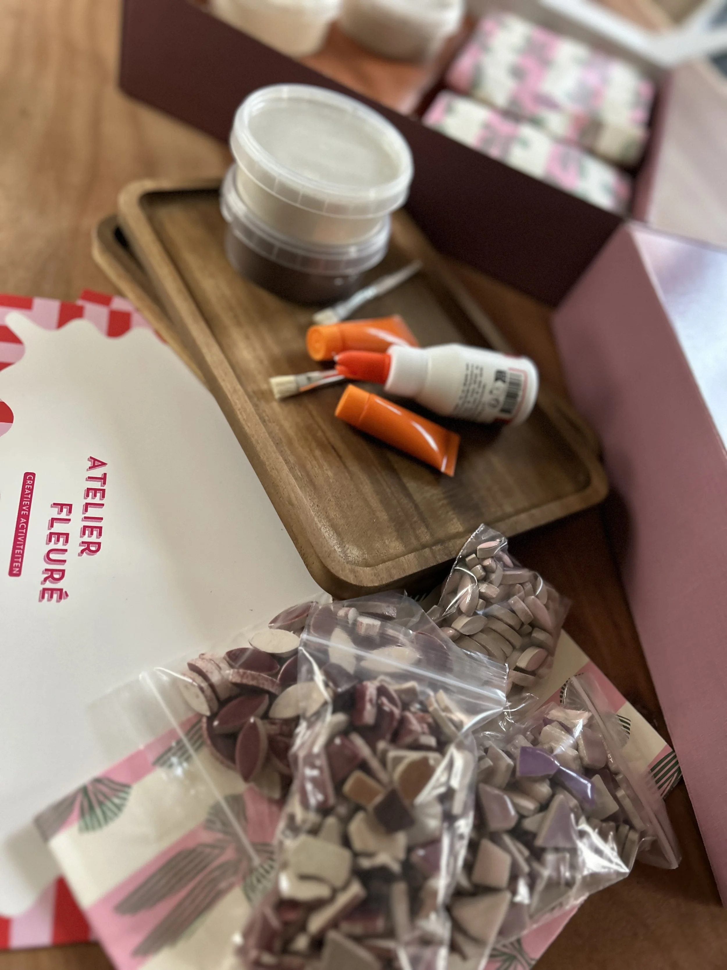Atelier Fleure - Atelier aan Tafel Borrelplank mozaïeken