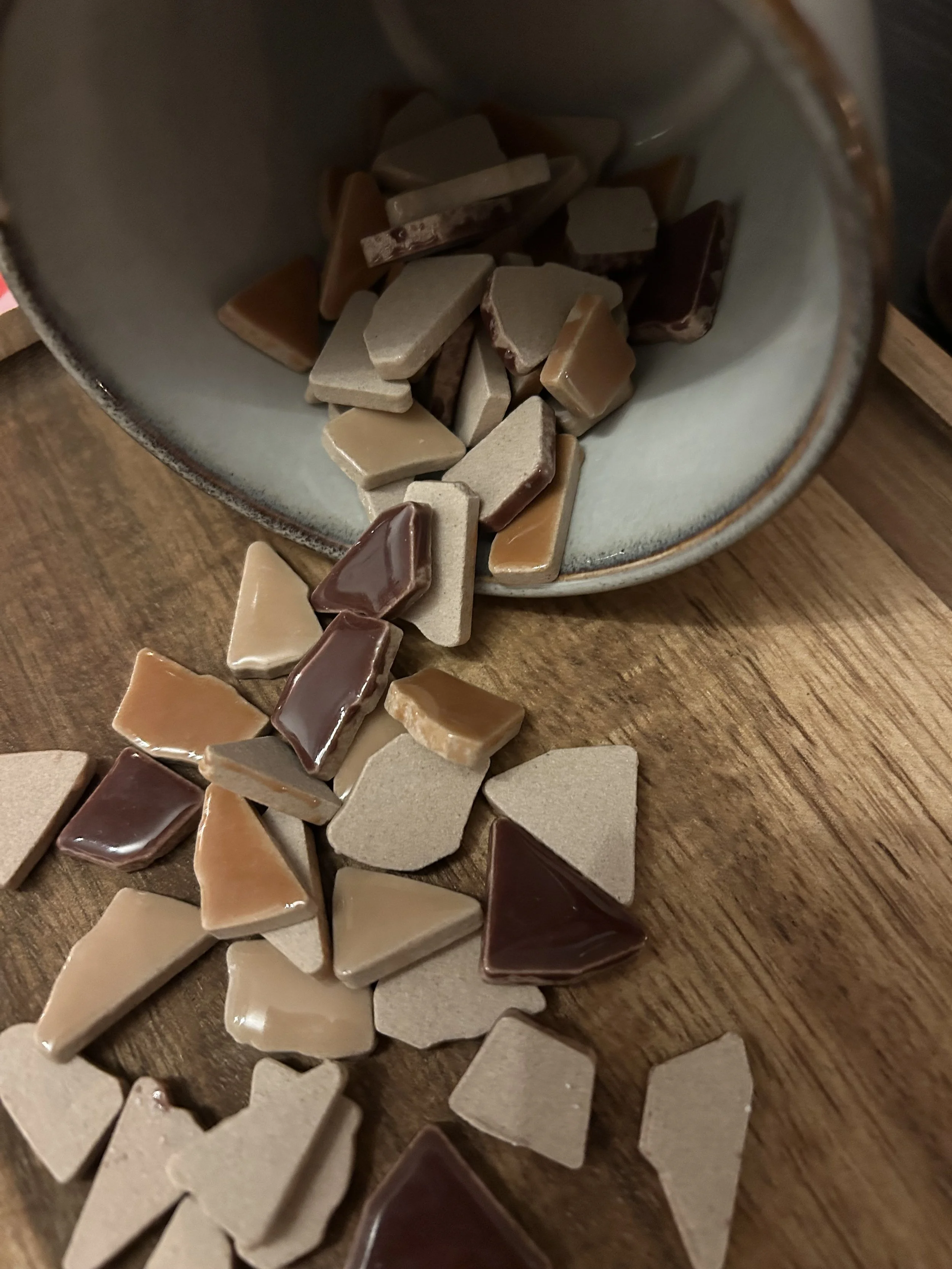 Atelier Fleuré - Atelier aan tafel - Borrelplank mozaïeken 4