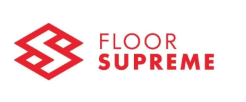 Floor Supreme logo with a red geometric symbol and text