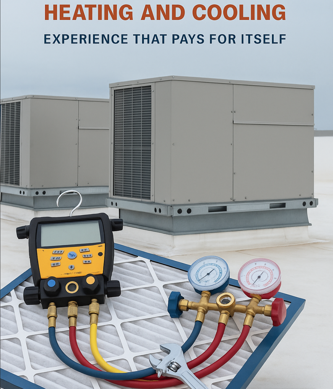 Business sign for Joe's Heating & Air HVAC contractor NJ