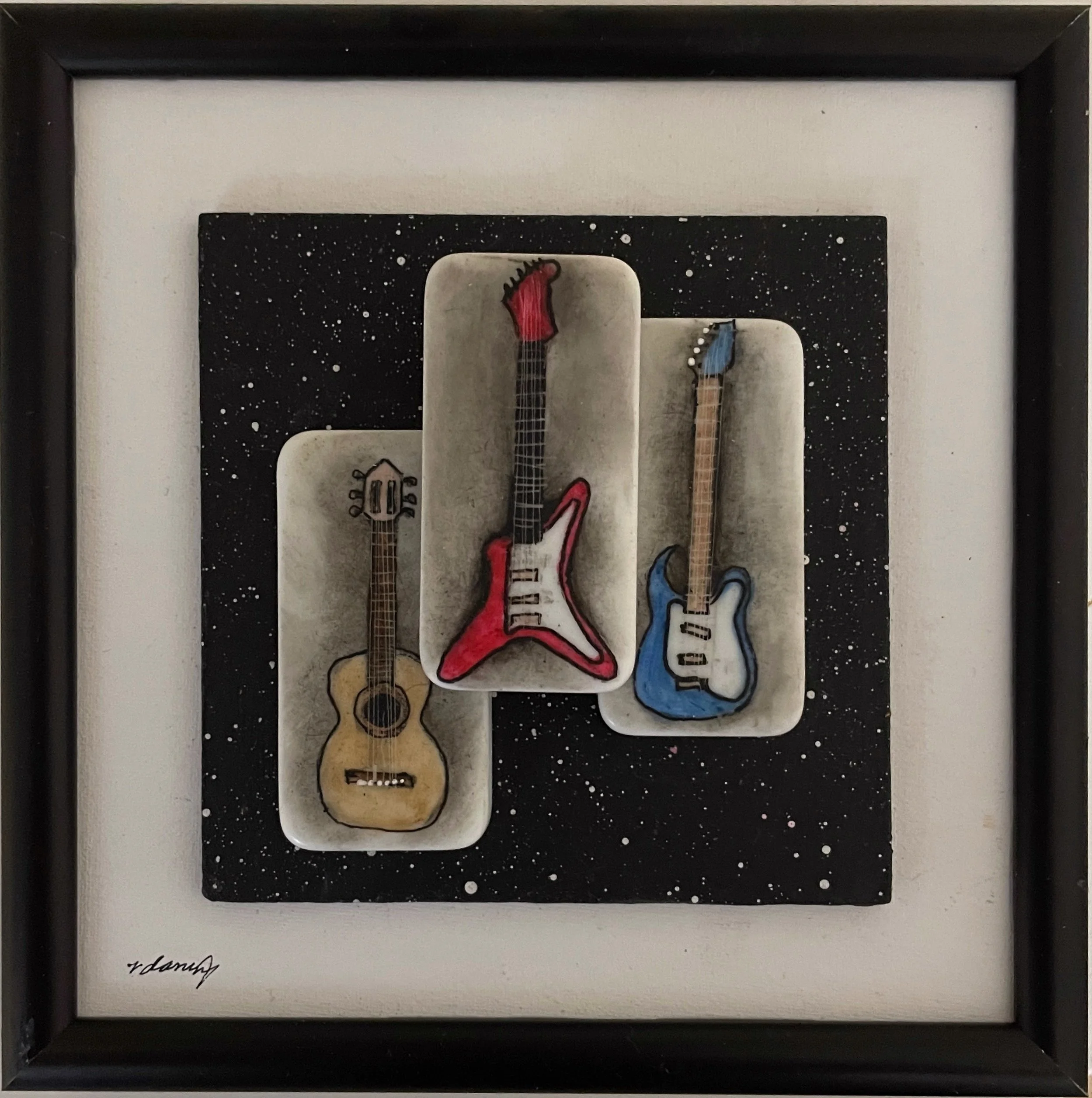 3 guitars