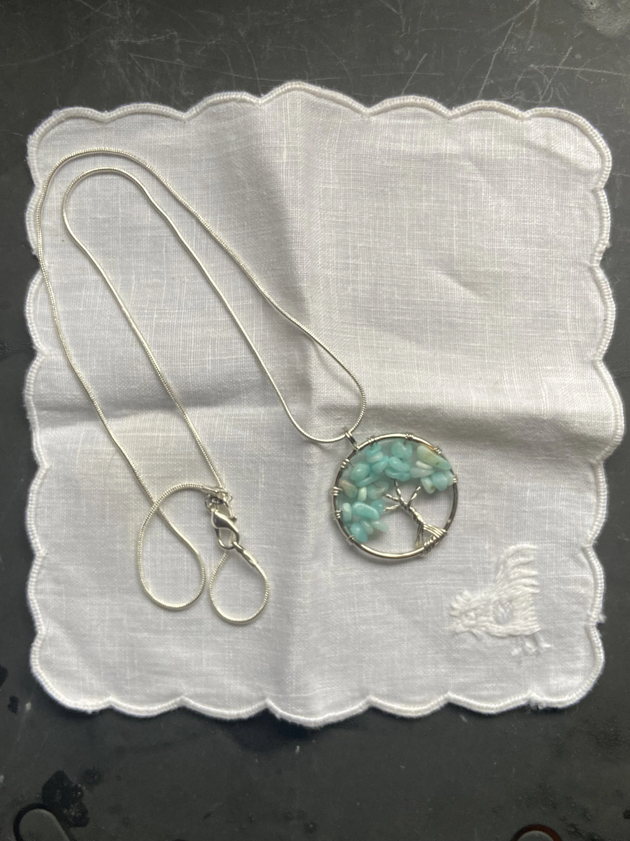 Turquoise Tree Of Life Necklace