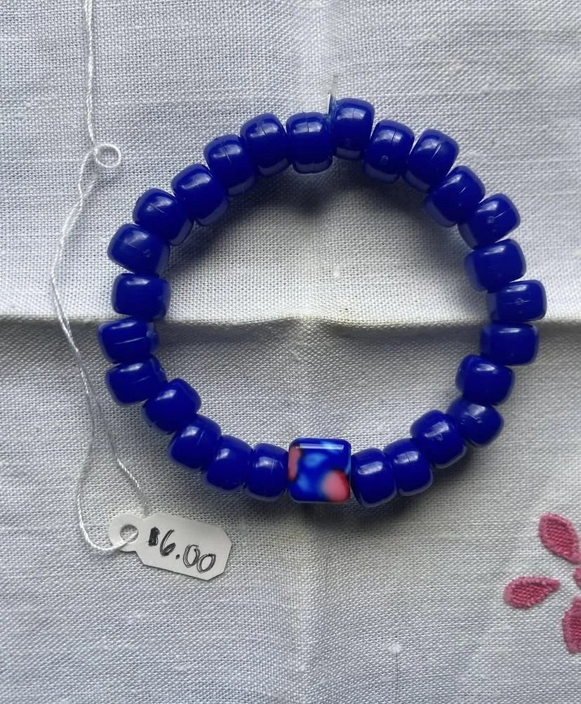 Blue Beaded Bracelet