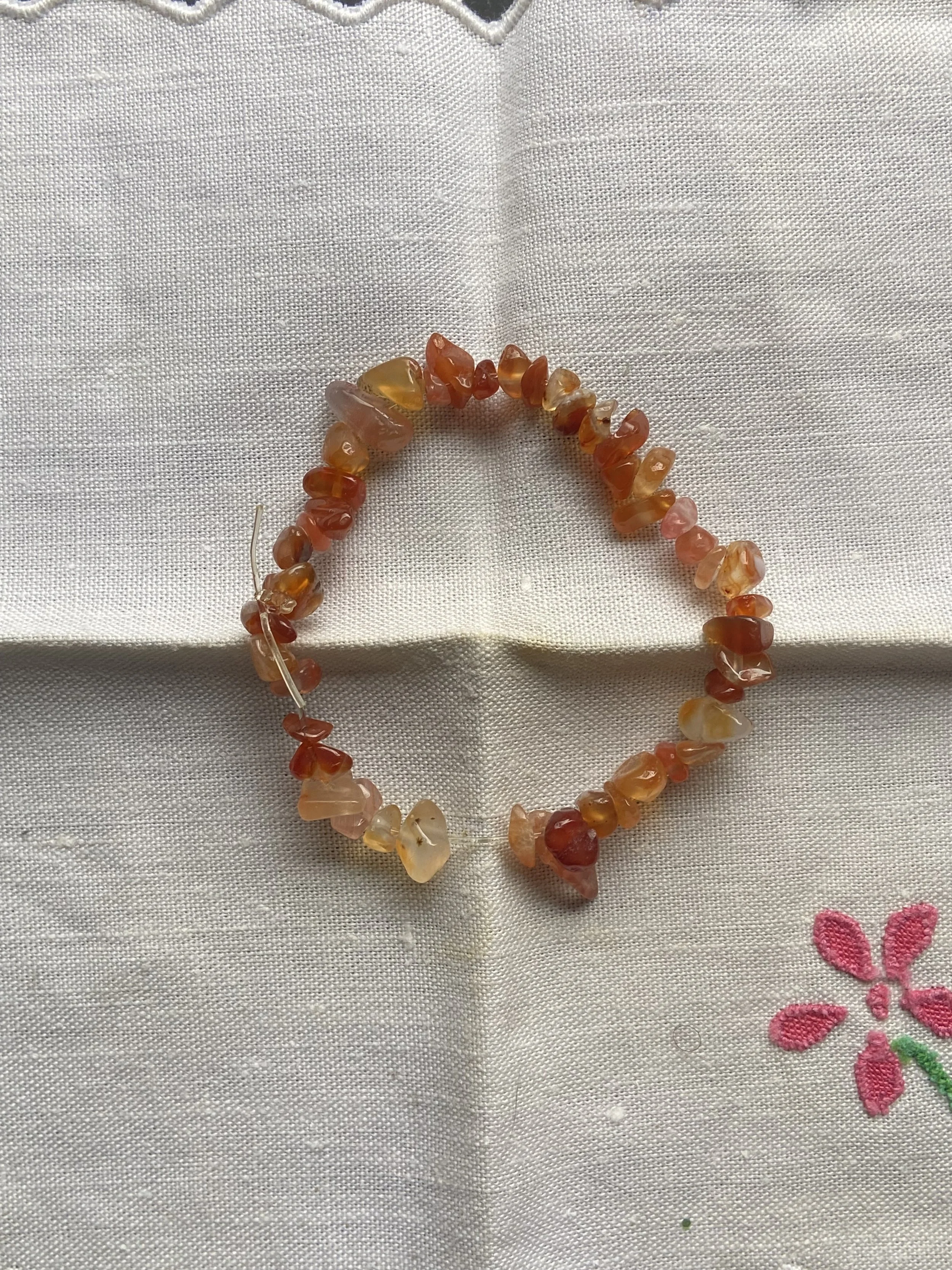 Red Agate Crystal Bracelet
