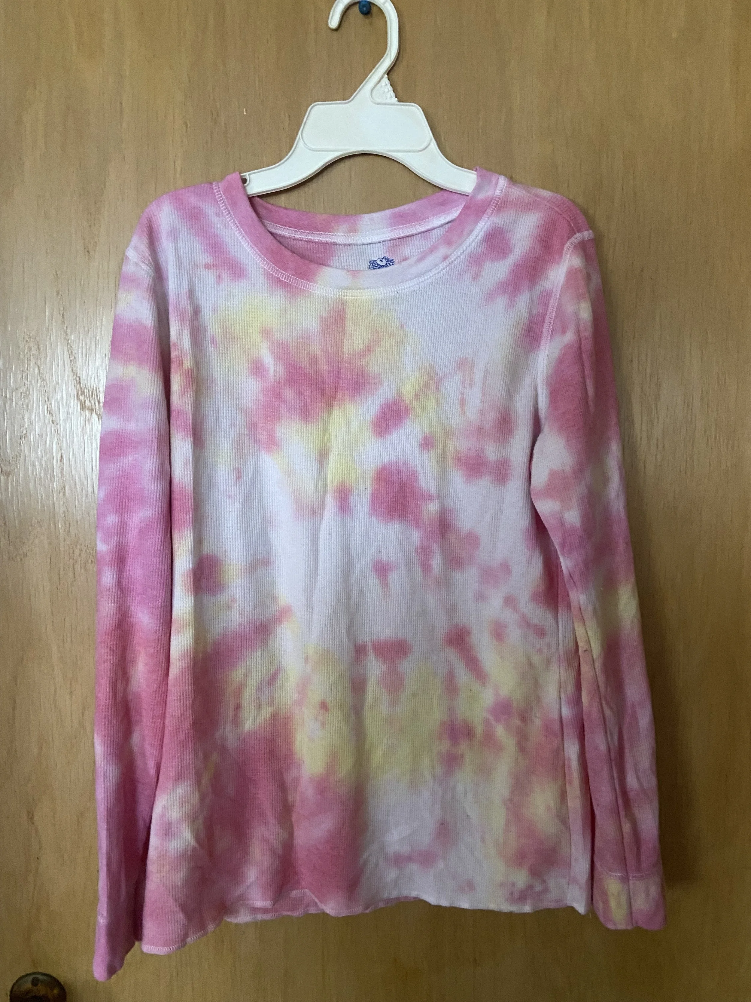 Strawberry Lemonade Long Sleeve Tie-Dye Shirt