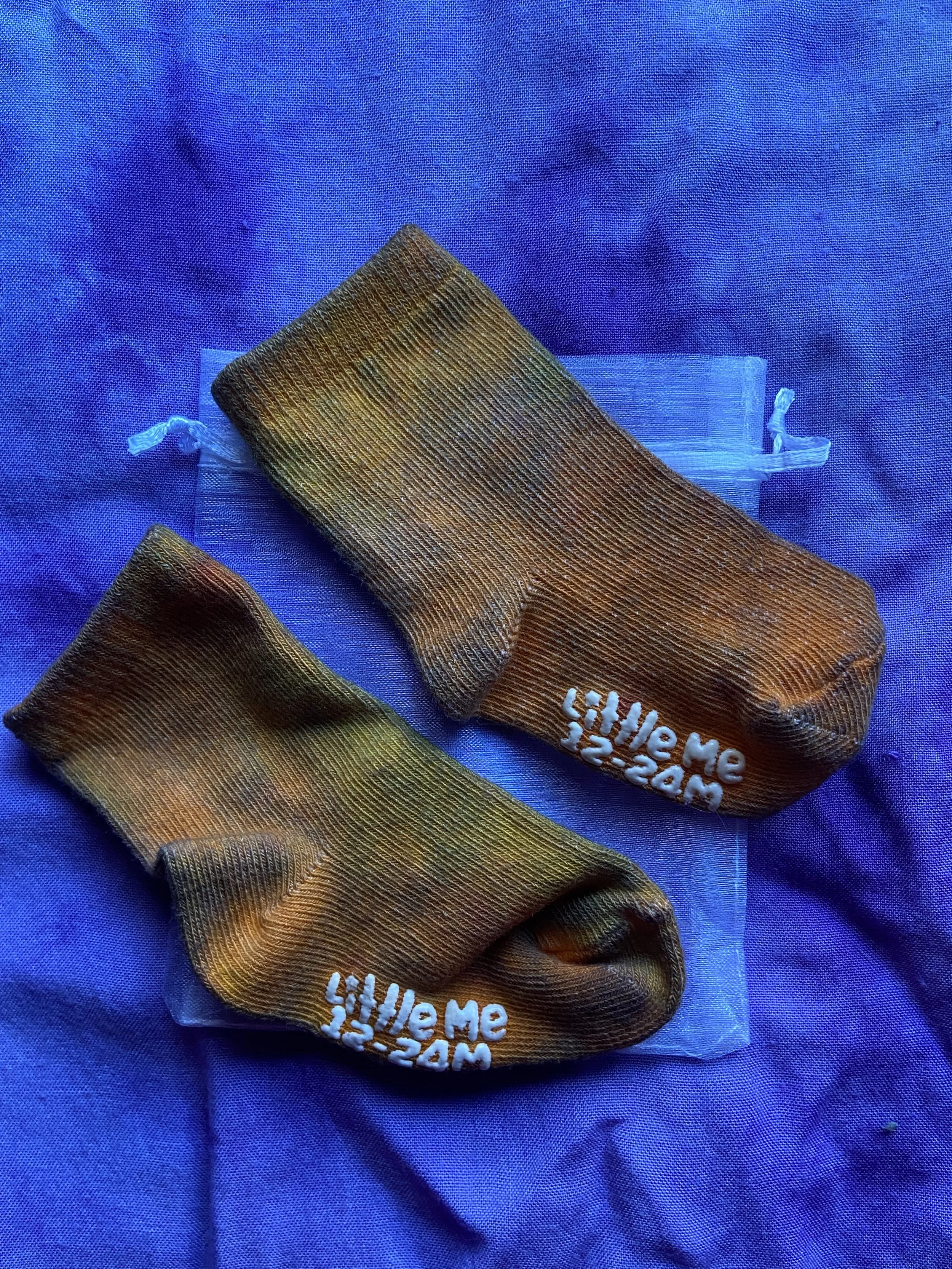 Sunflower Tie-Dye Socks