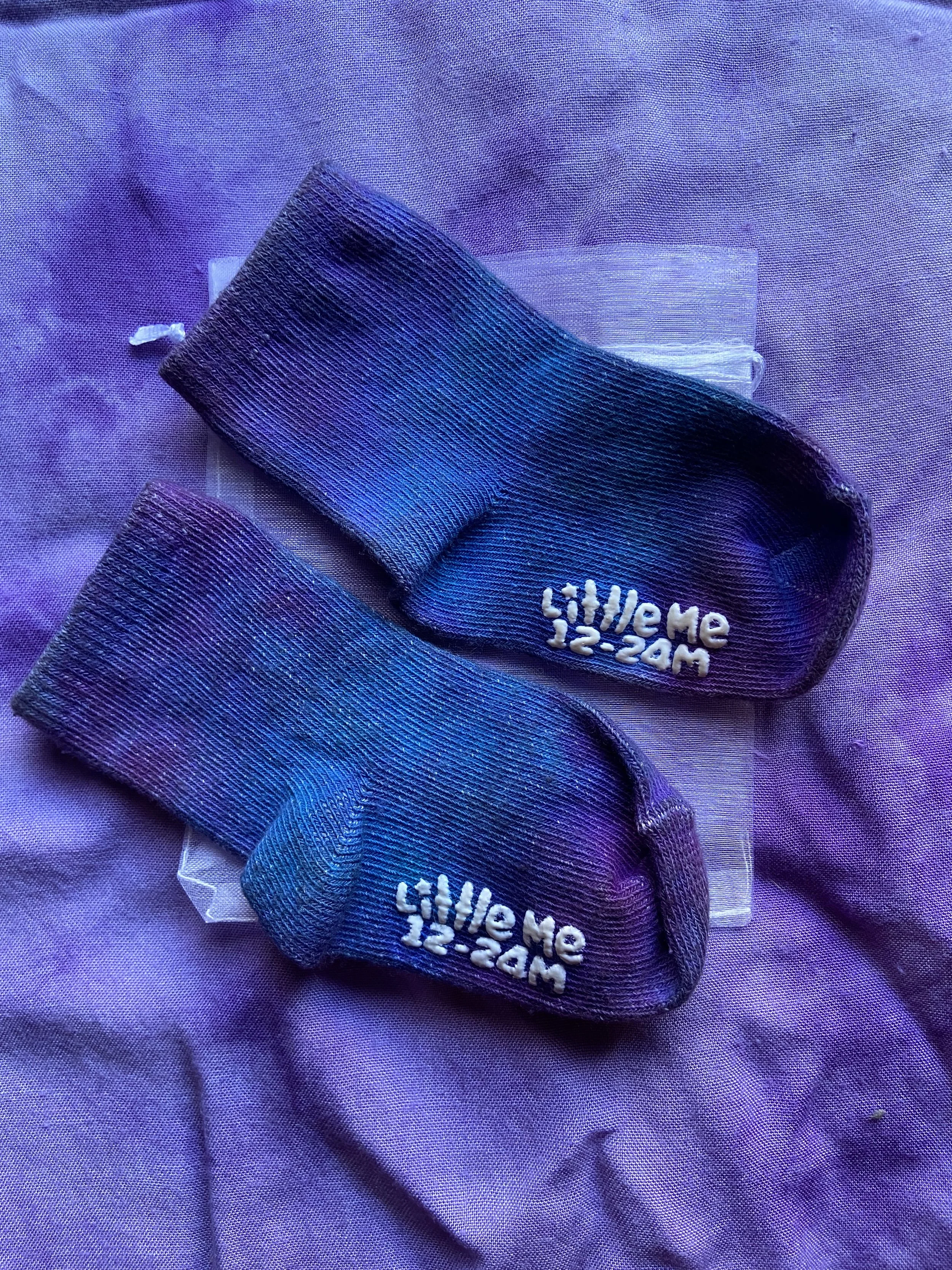 Double Berry Tie-Dye Socks