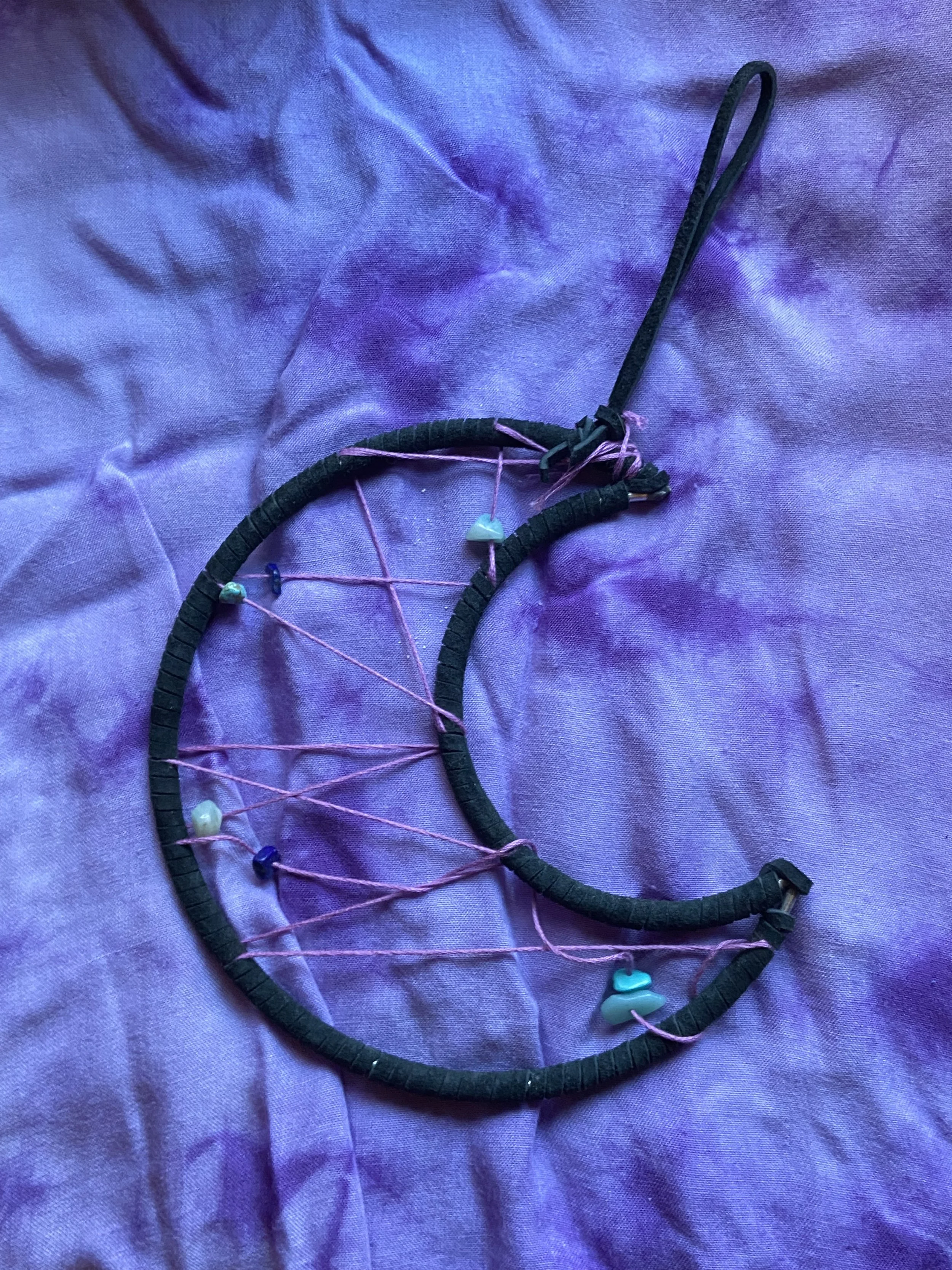 Large Moon Crystal Dreamcatcher