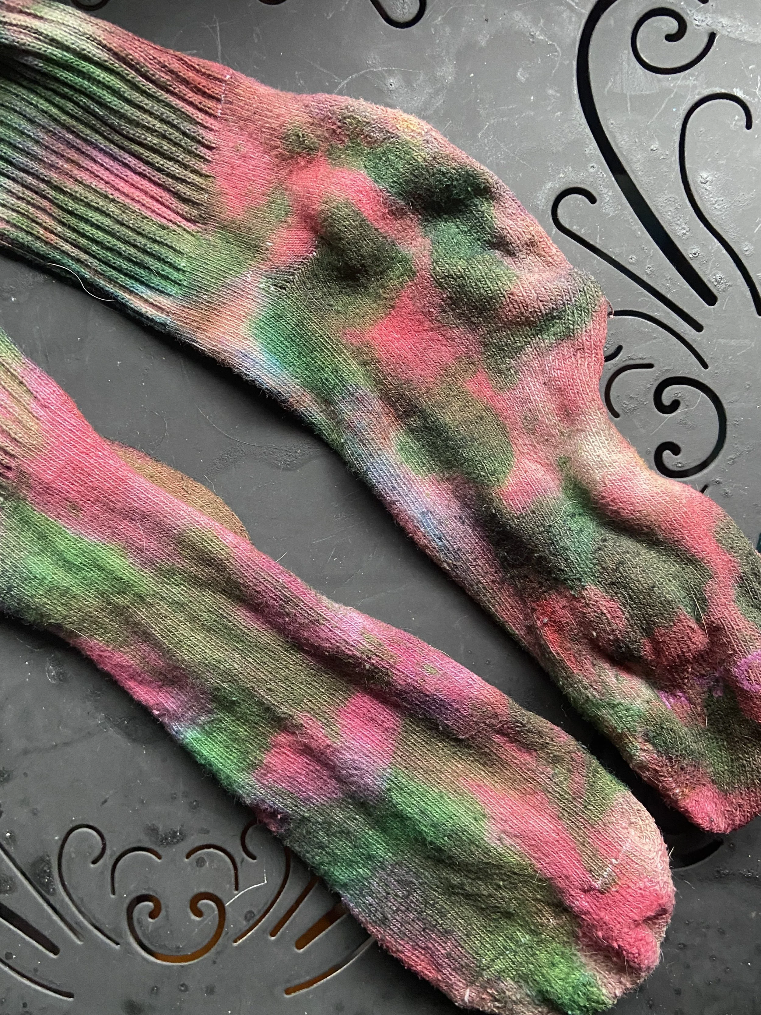 Watermelon Tie-Dye Adult Unisex Socks