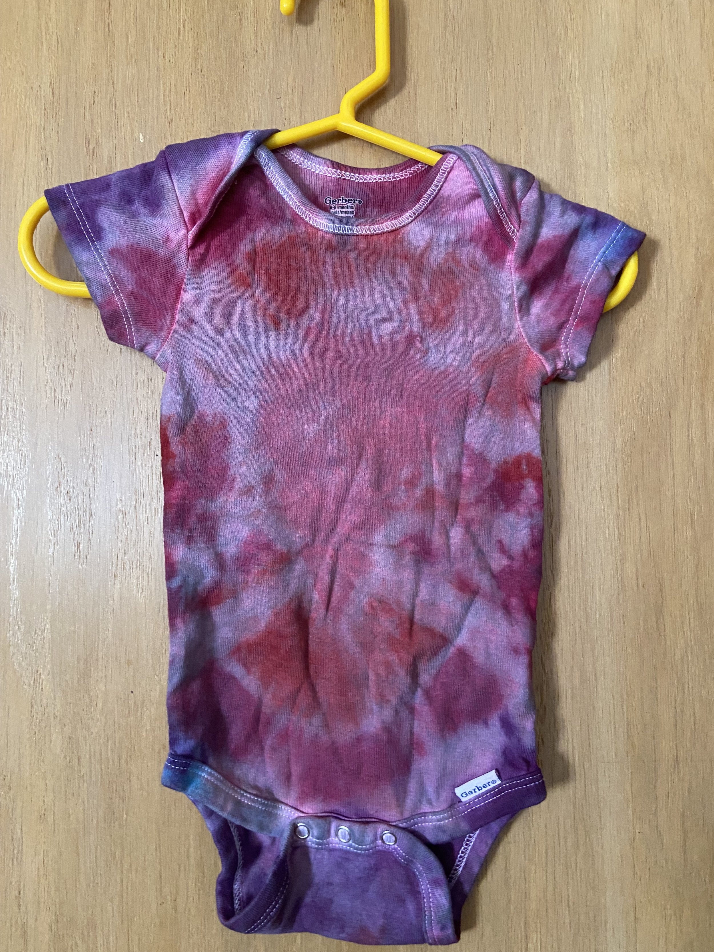 Double Berry Swirl Tie-Dye Onesie