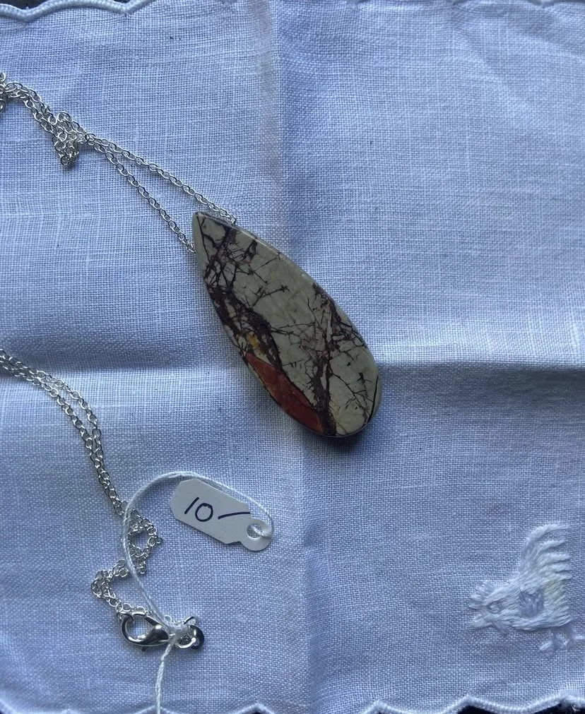 Red Creek Jasper Pendant Necklace