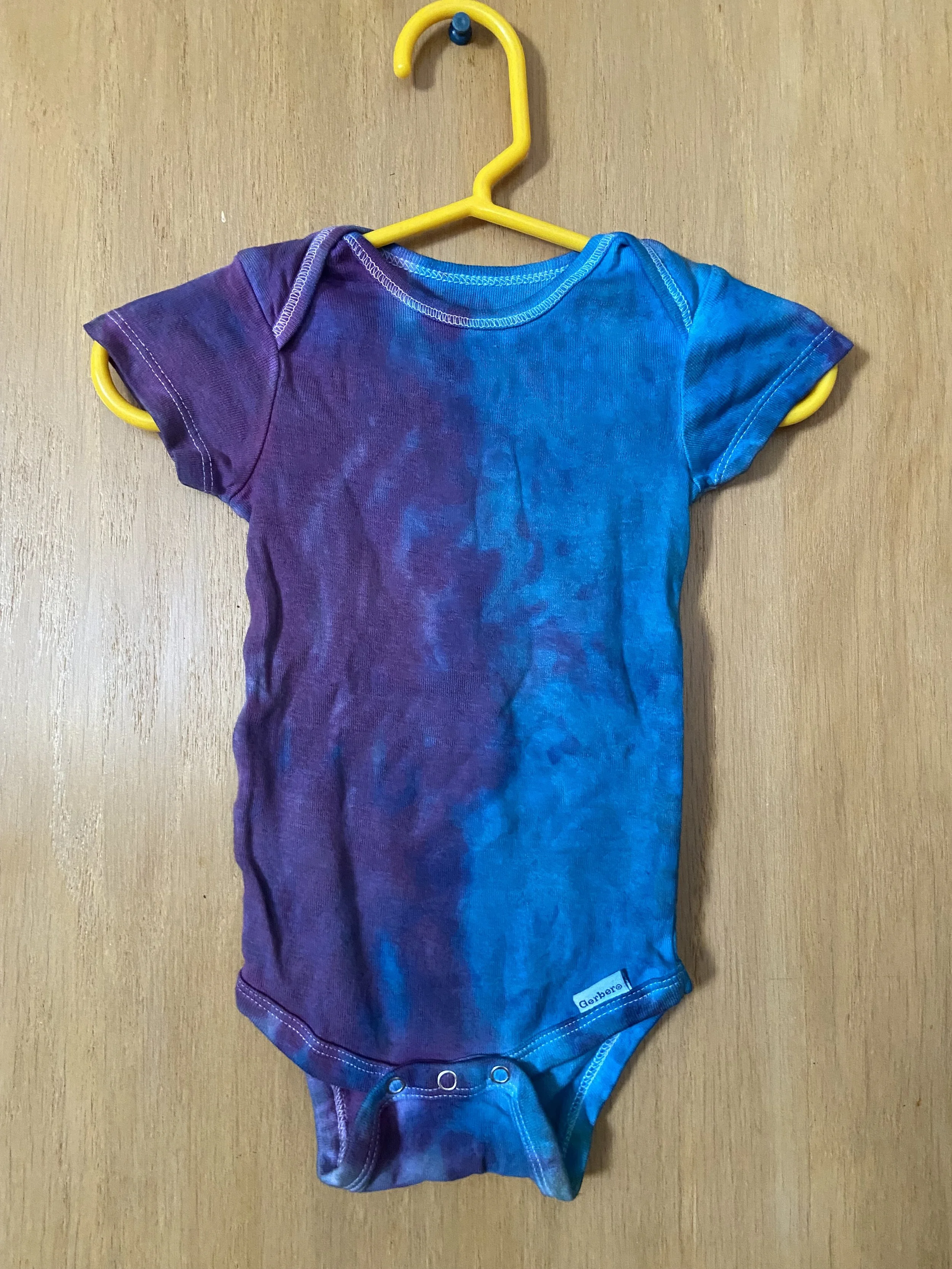 Berry Split Tie-Dye Onesie