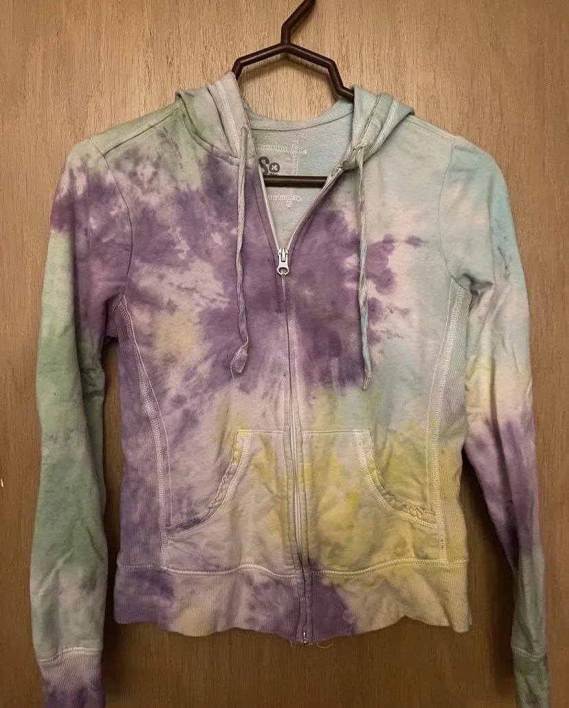 Tie-Dye Zip Up Hoodie