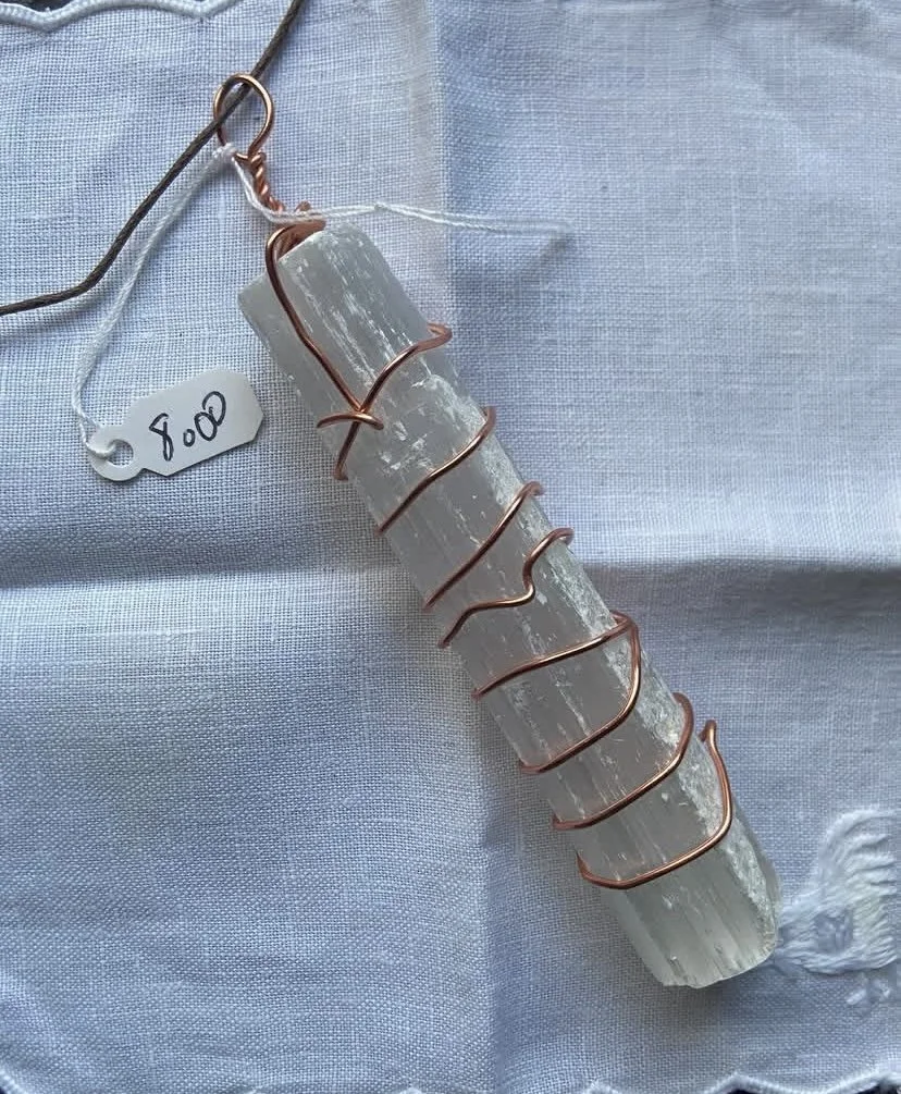 Selenite Wand Necklace
