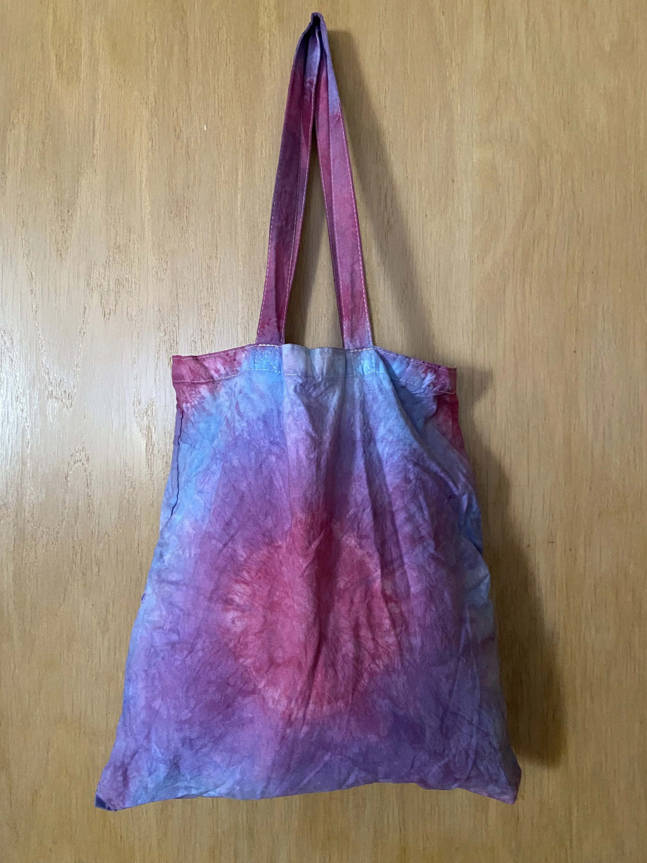 Berry Bullseye Tie-Dye Tote Bag