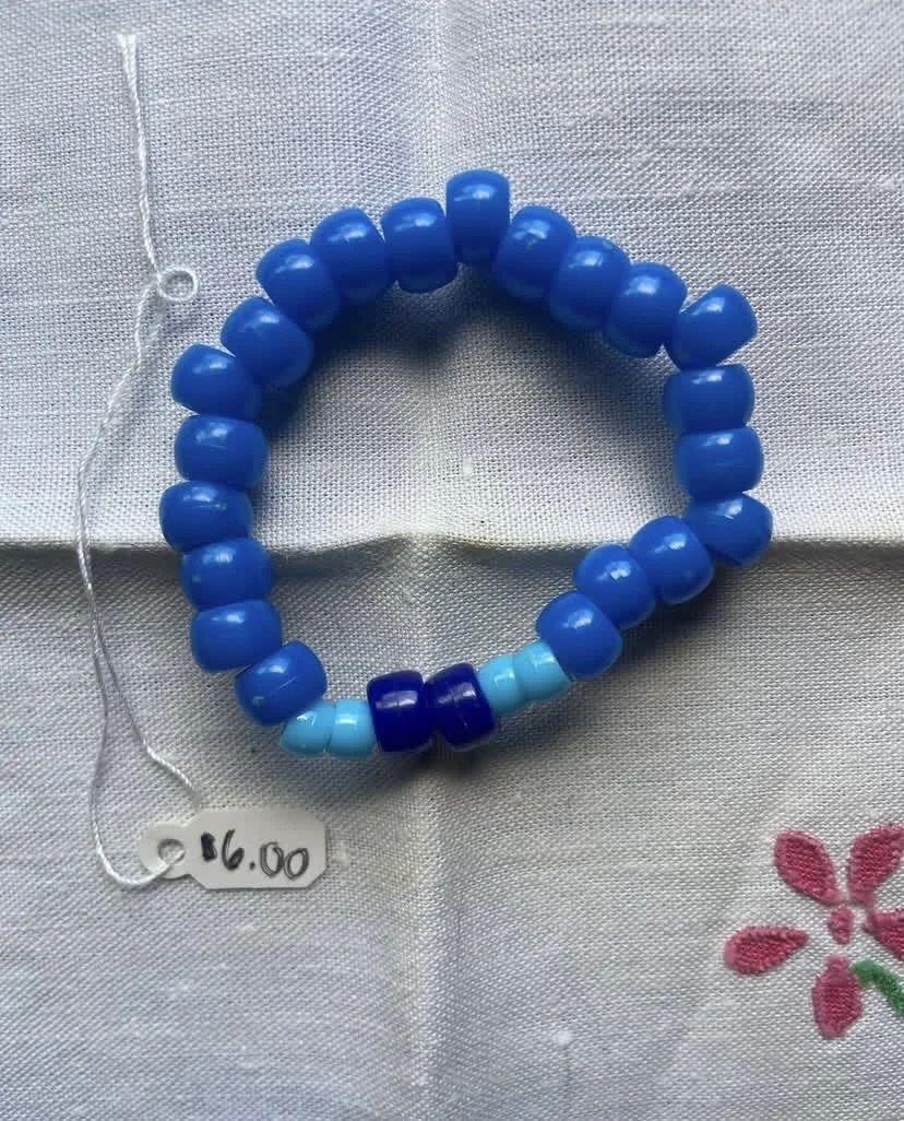 Blue Beaded Bracelet