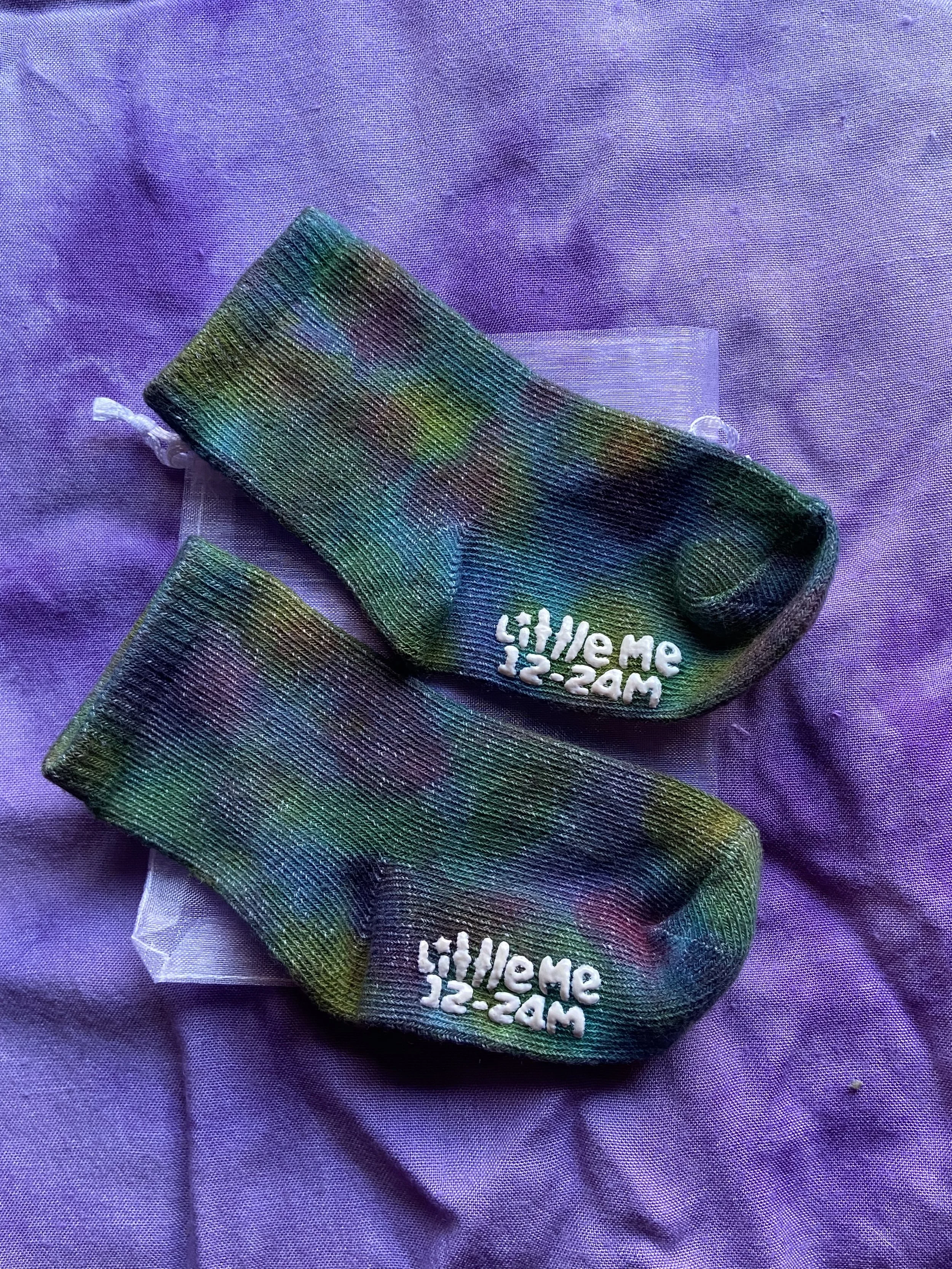 Rainbow Splatter Tie-Dye Socks