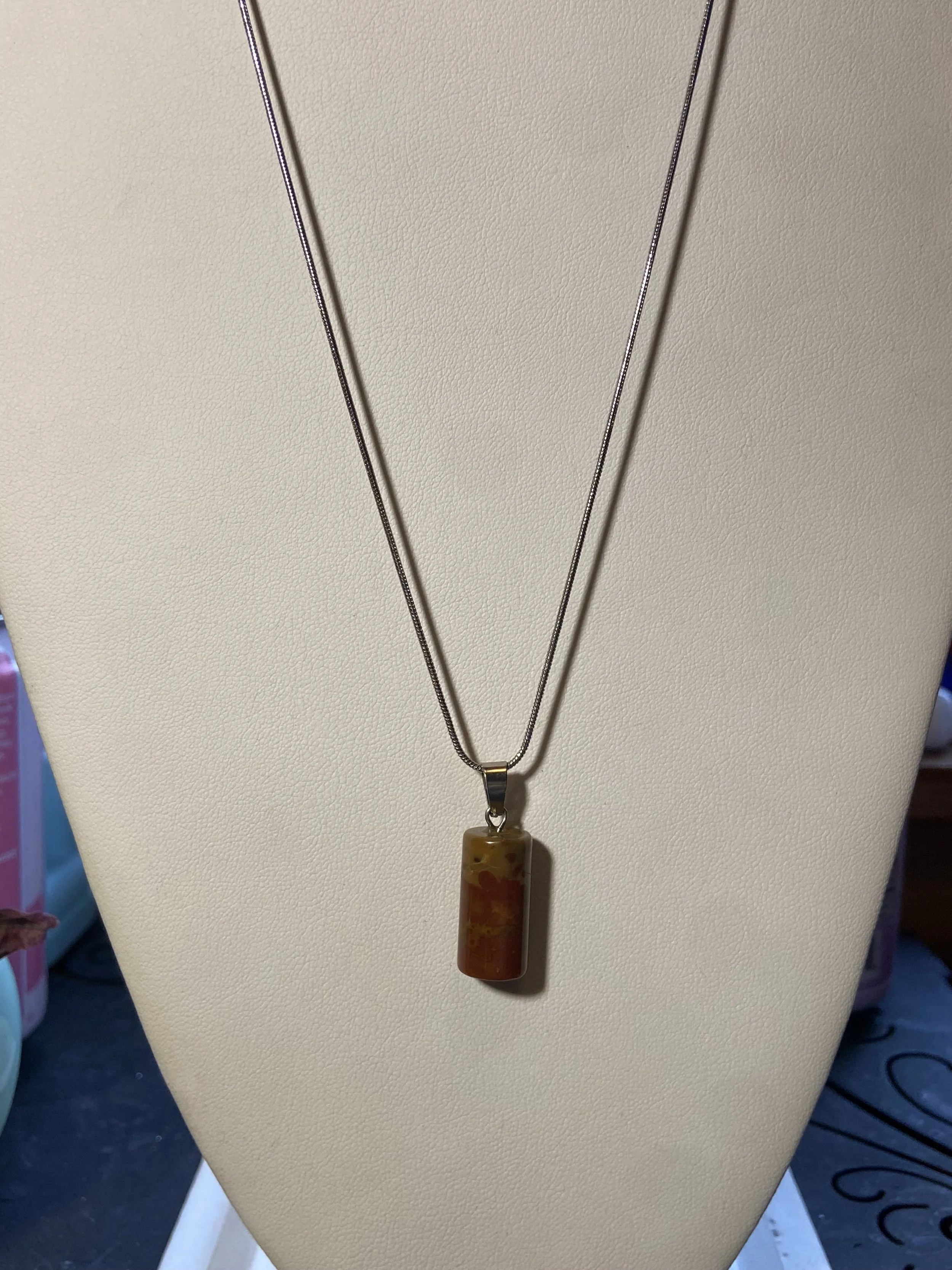 Noreena Jasper Sphere Pendant Necklace