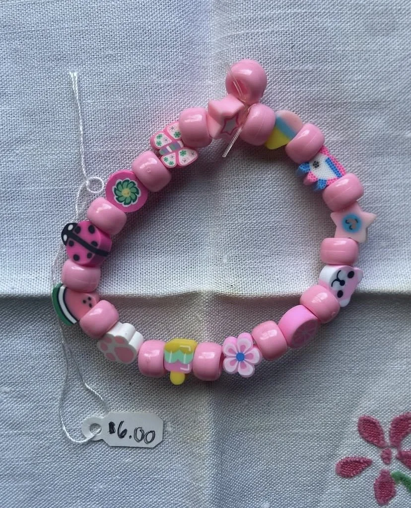 Pink Beaded Bracelet