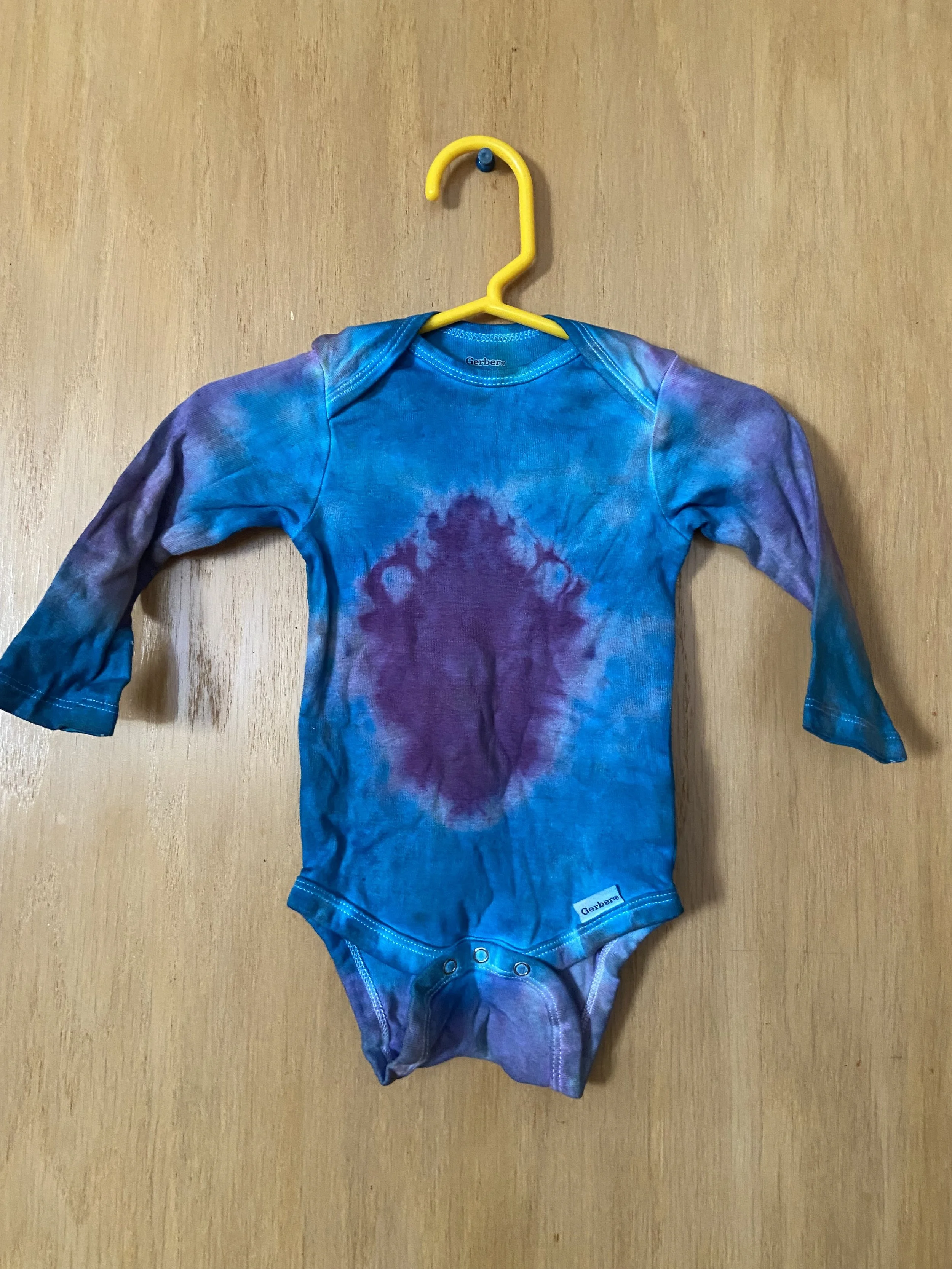 Berry Tie-Dye Long Sleeve Onesie