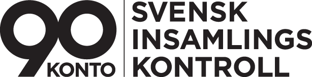 Logotyp för 90 Konto som står för svensk insamlingskontroll.