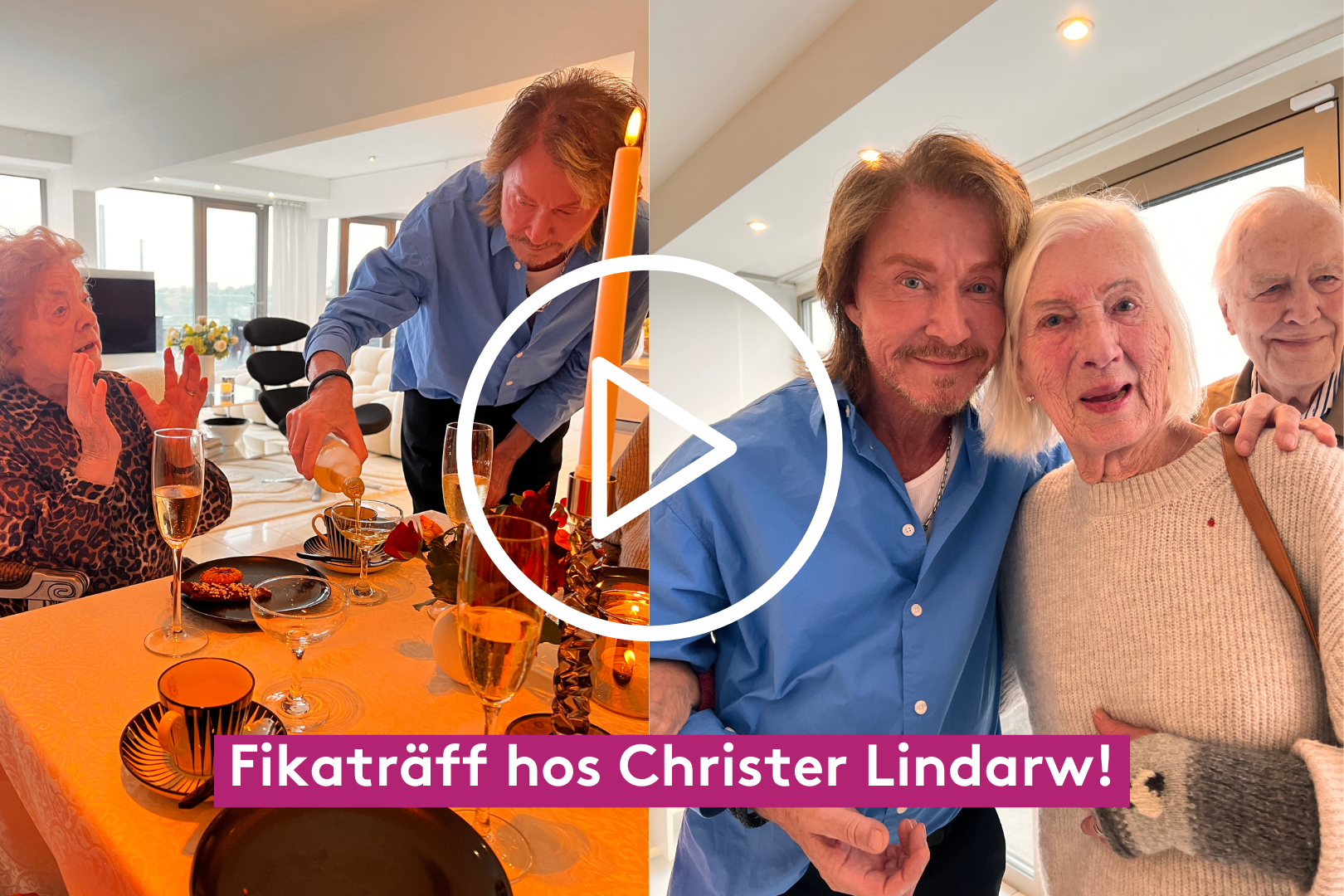 Christer Lindarw bjöd in till fikaträff