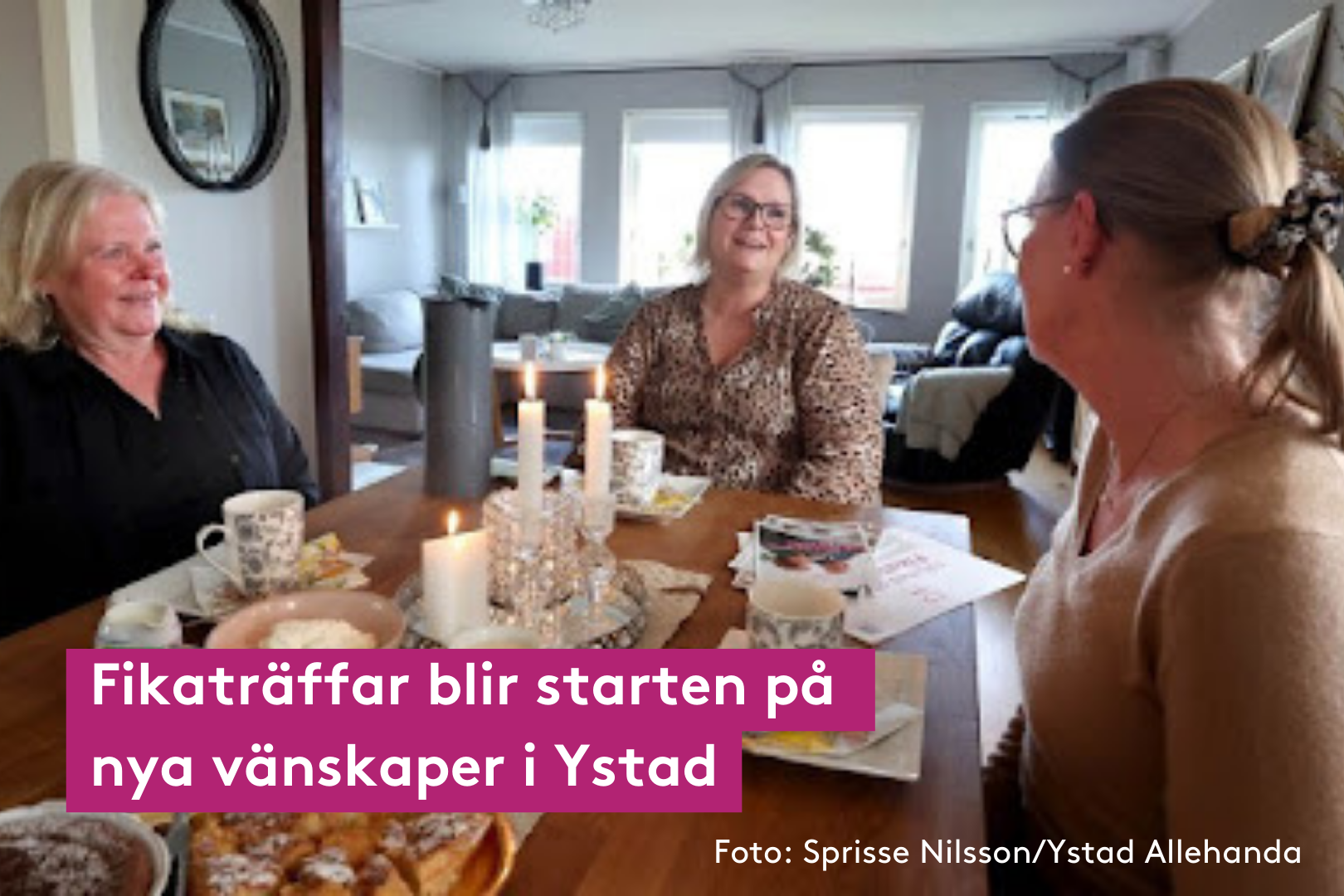 Ystad Allehanda - De bekämpar ensamheten med fika