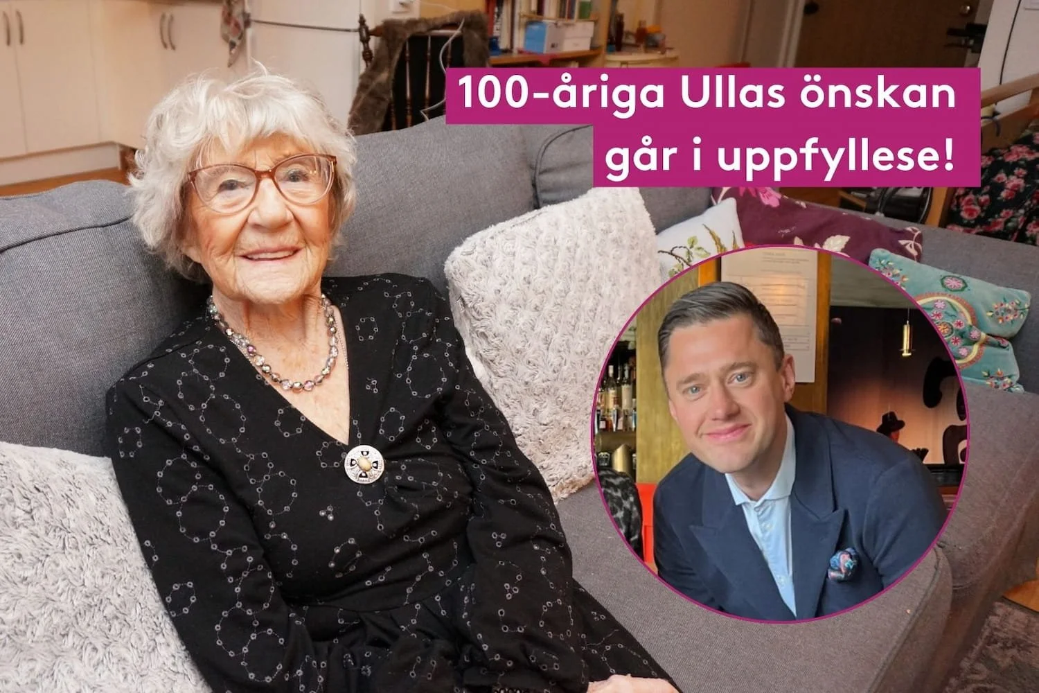 100-åriga Ullas önskan går i uppfyllelse – Utbjuden av Per Skoglund