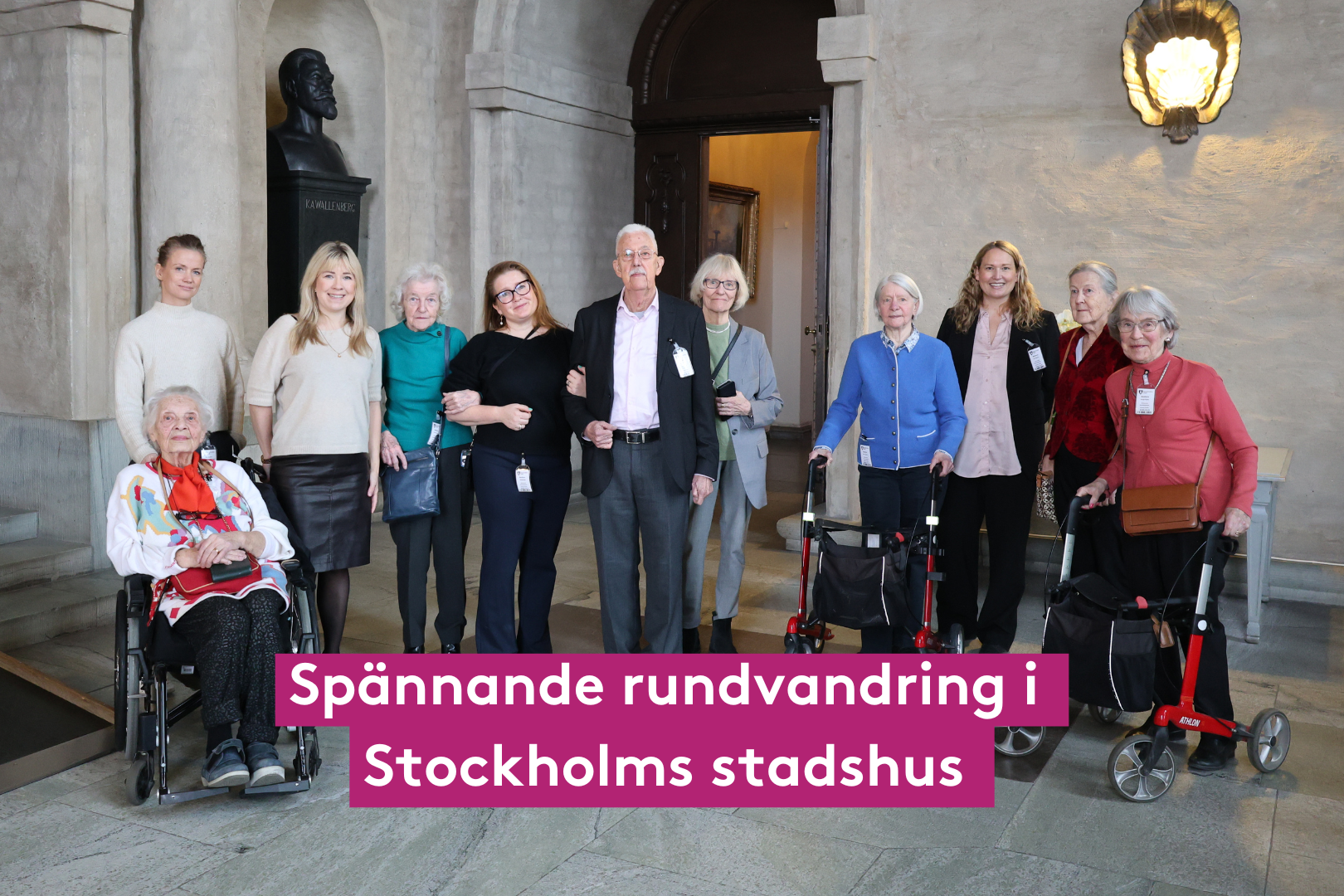 Vi blev inbjudna till en guidad tur i Stockholms stadshus