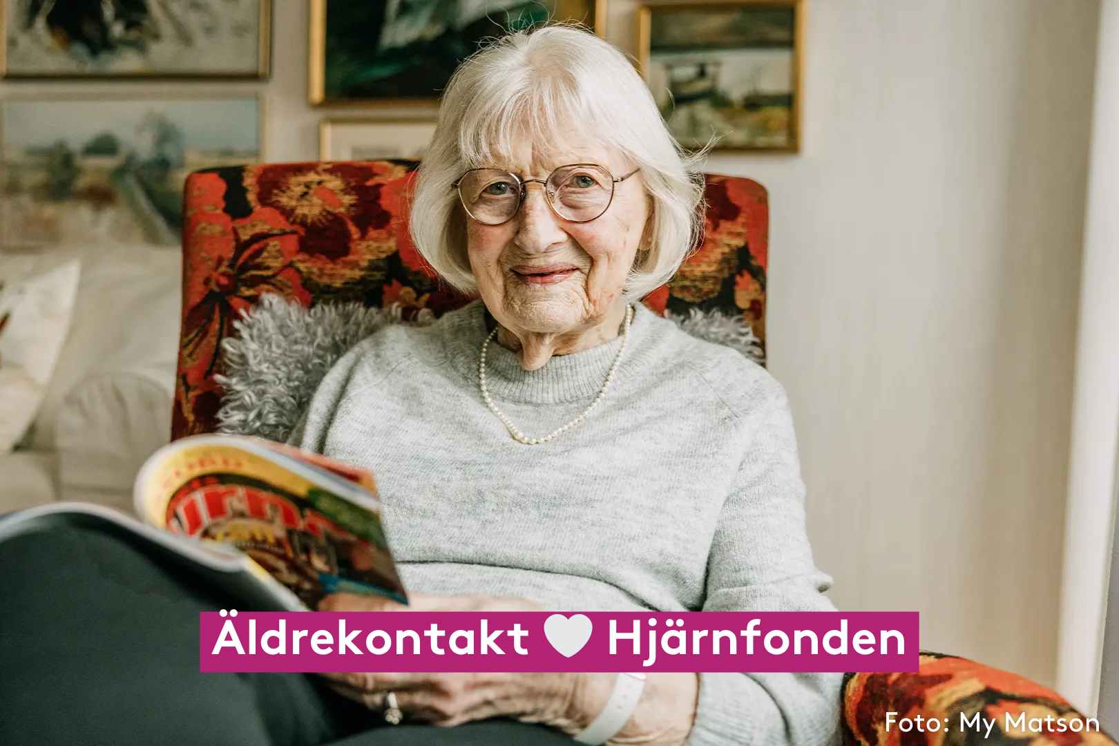 Gästen Pia frontfigur i samarbete med Hjärnfonden