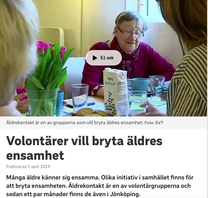 TV inslag i SVT Jönköping