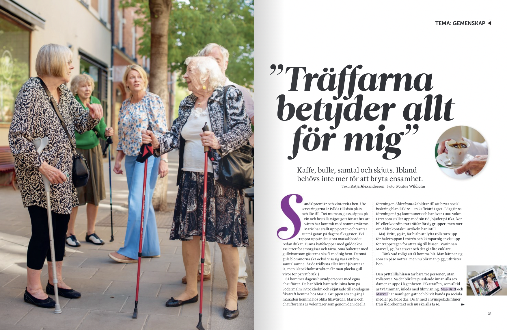 Reportage i Sveriges arbetsterapeuters tidning