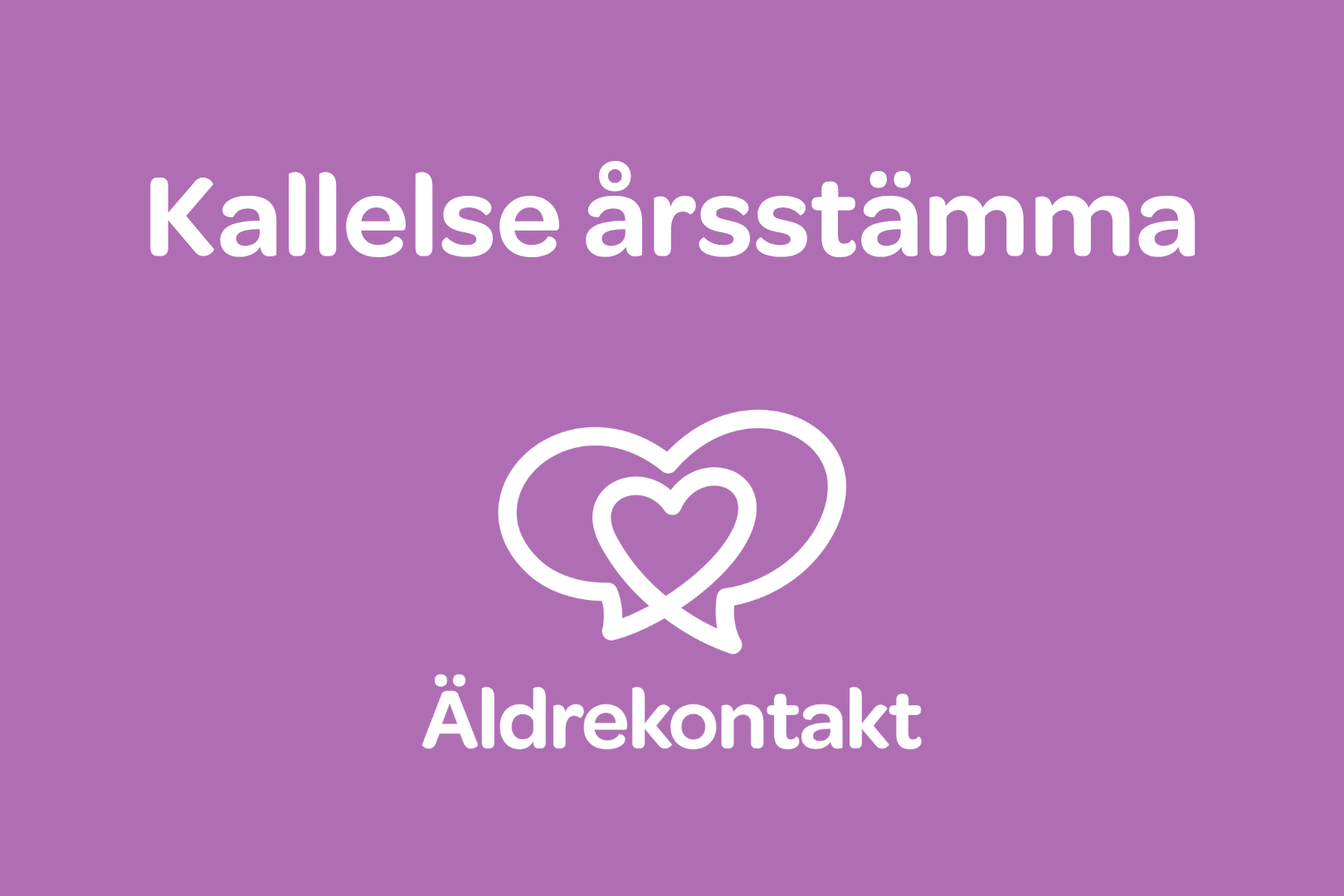 Kallelse  årsstämma 2026