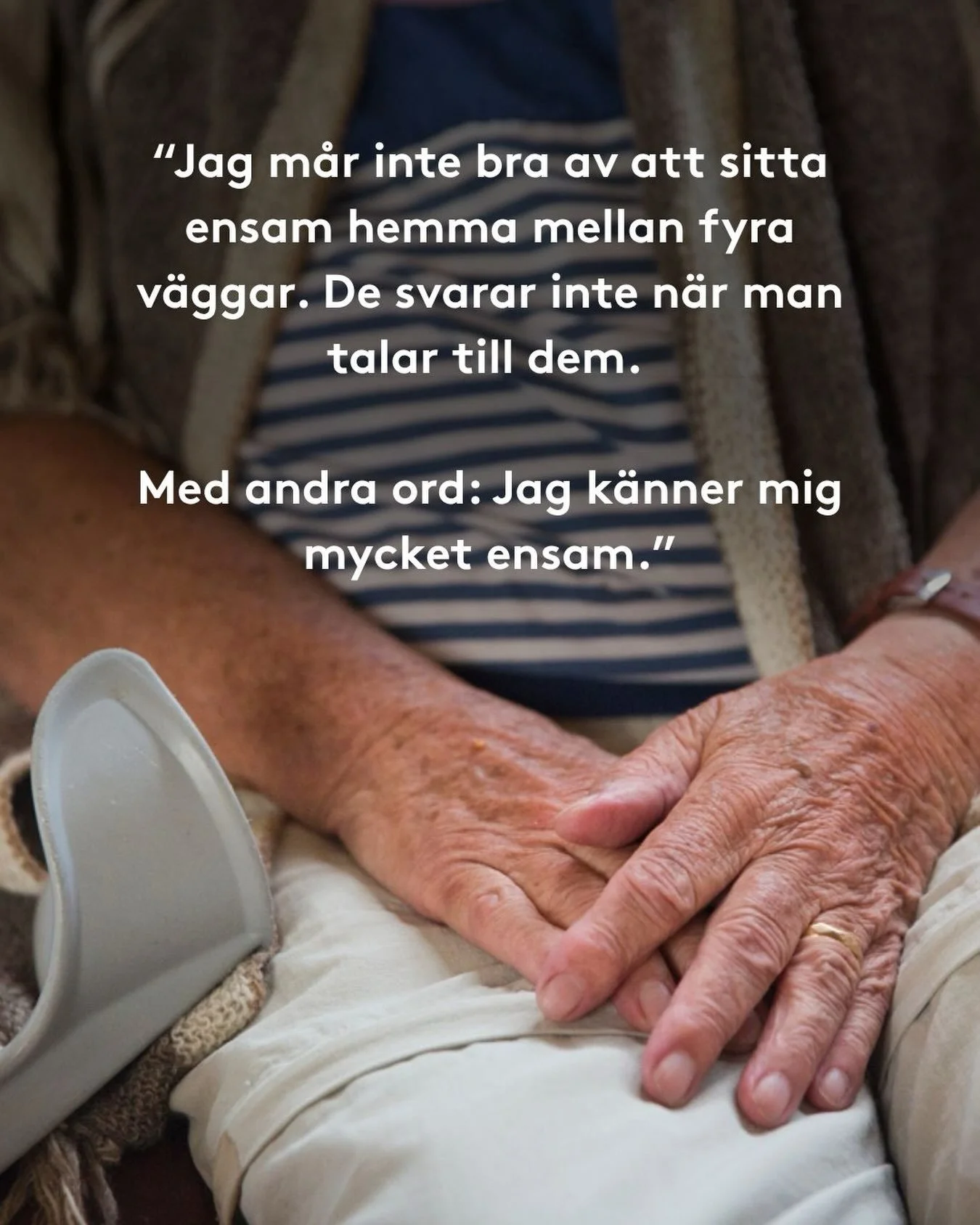 F&ouml;r m&aring;nga &auml;ldre blir dagarna l&aring;nga n&auml;r det saknas n&aring;gon att prata med eller dela en kopp kaffe med. D&auml;rf&ouml;r finns &Auml;ldrekontakt. ❤️ Genom v&aring;ra fikatr&auml;ffar runt om i landet f&aring;r &auml;ldre 