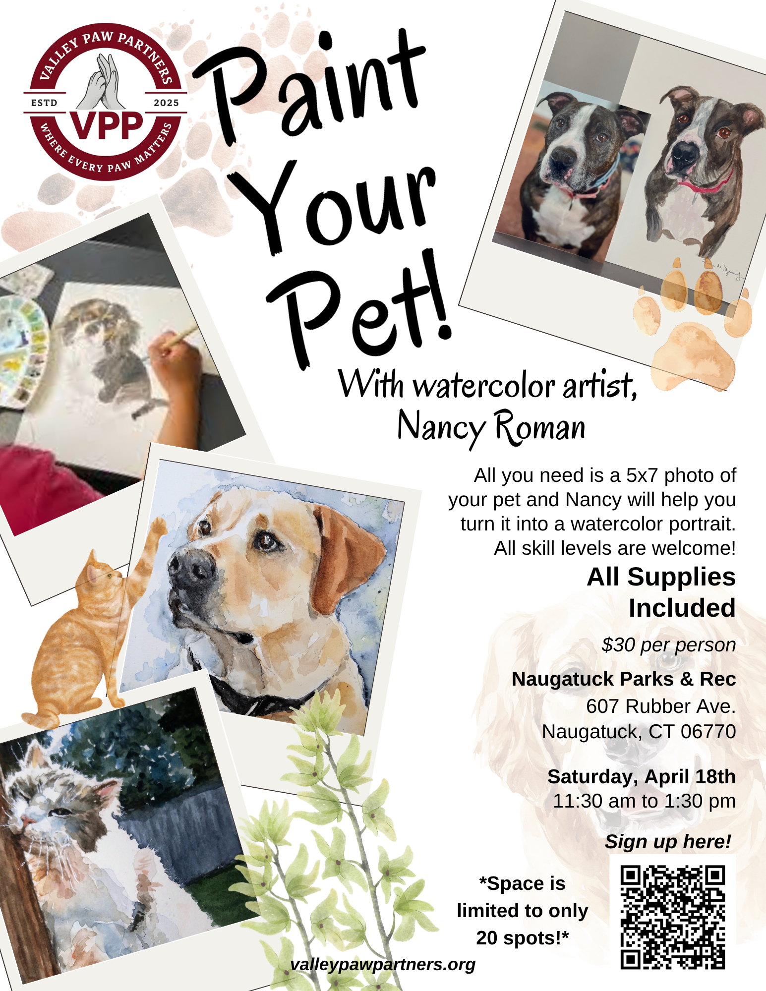 Watercolor Pet Painting Workshop
