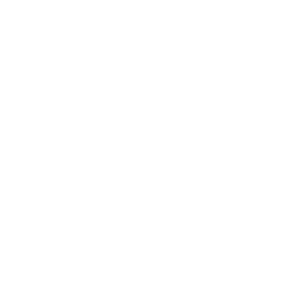 A simple line drawing of a person running up ascending bar charts with an upward arrow, symbolizing growth or progress.