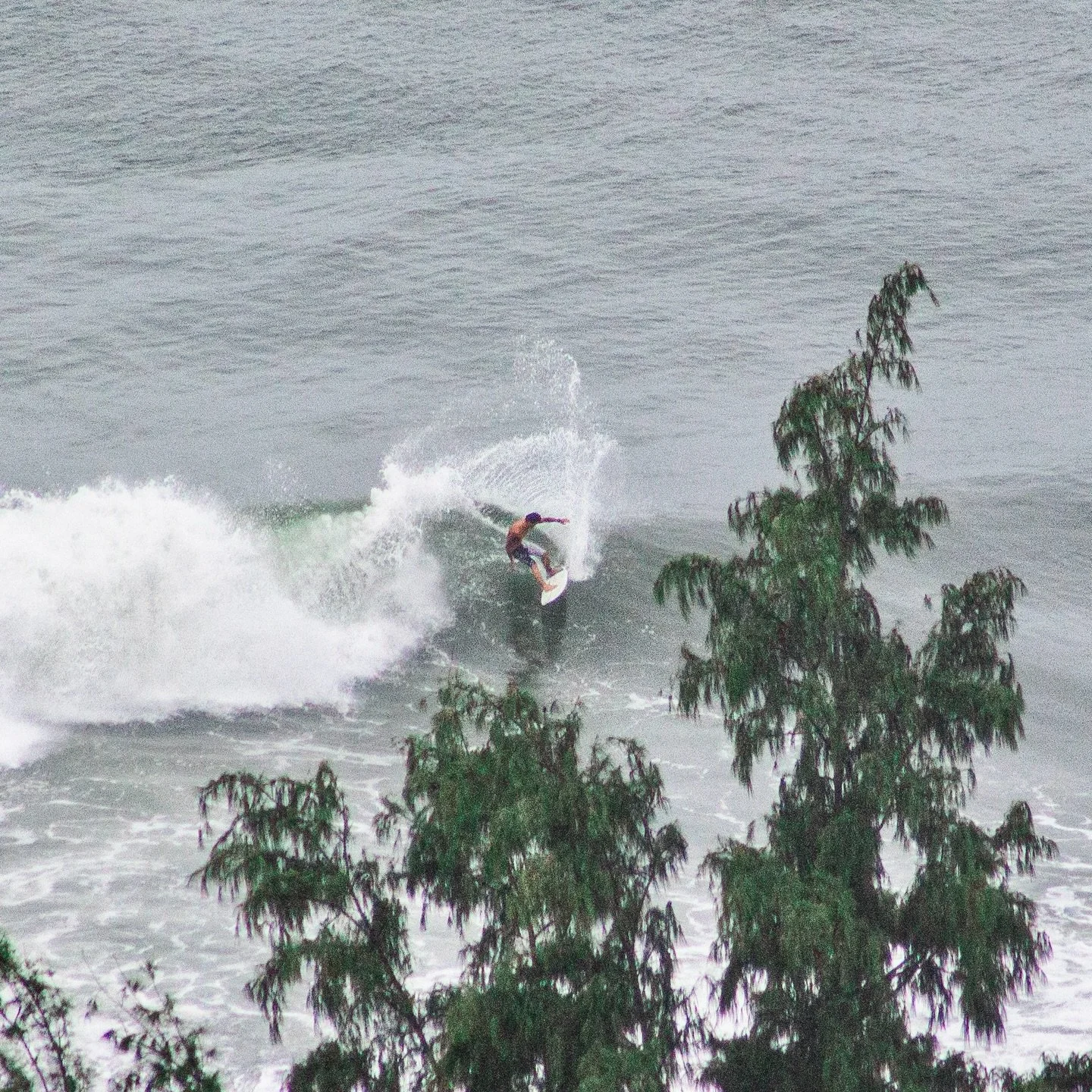 had to hike for this insane view of the north shore breaks

(this was before the second wave of the kona storm)

3-17-26 📍ʻEhukai Pillbox, North Shore, HI