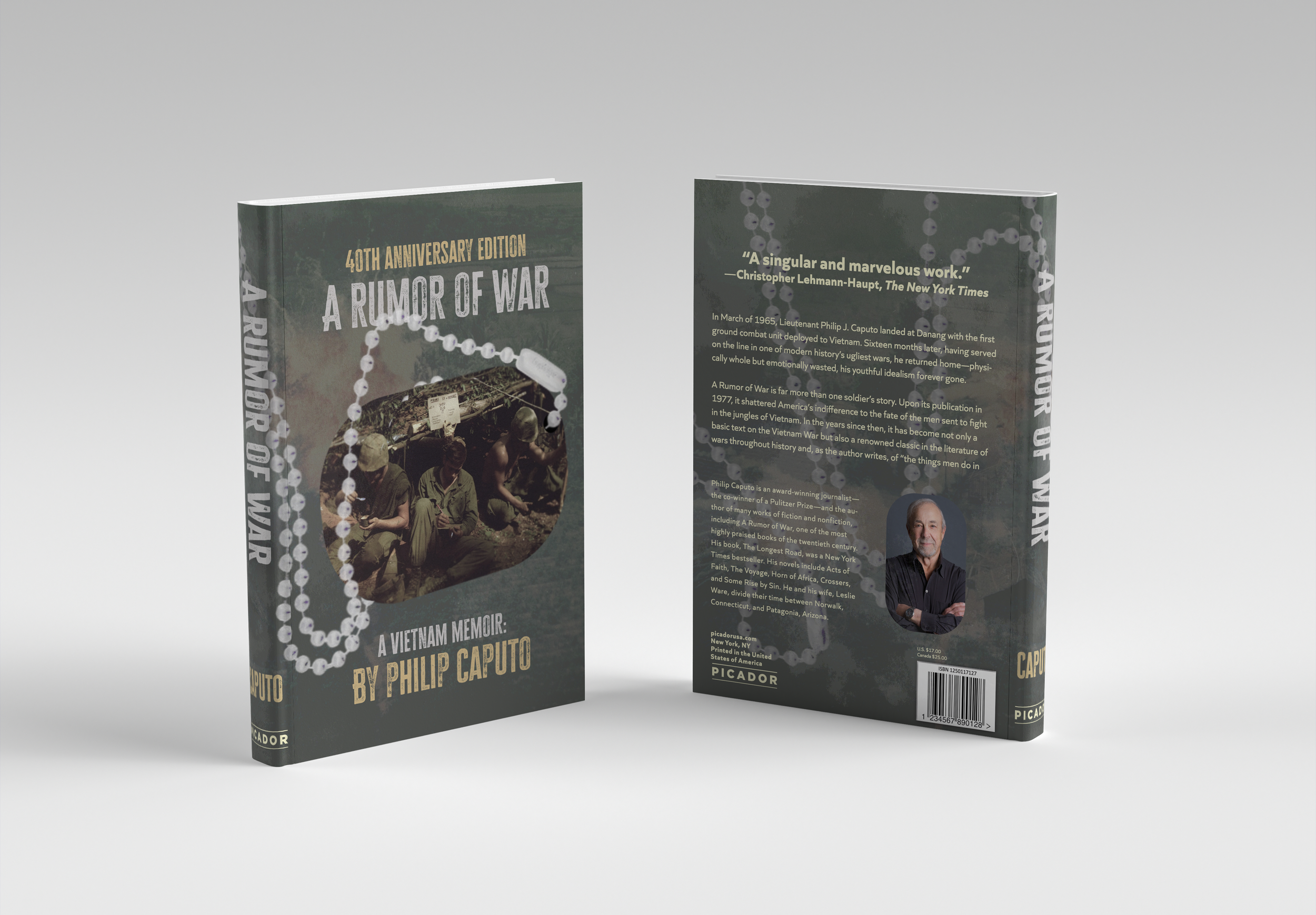 A Rumor of War, Phillip Caputo, Redesigned book cover