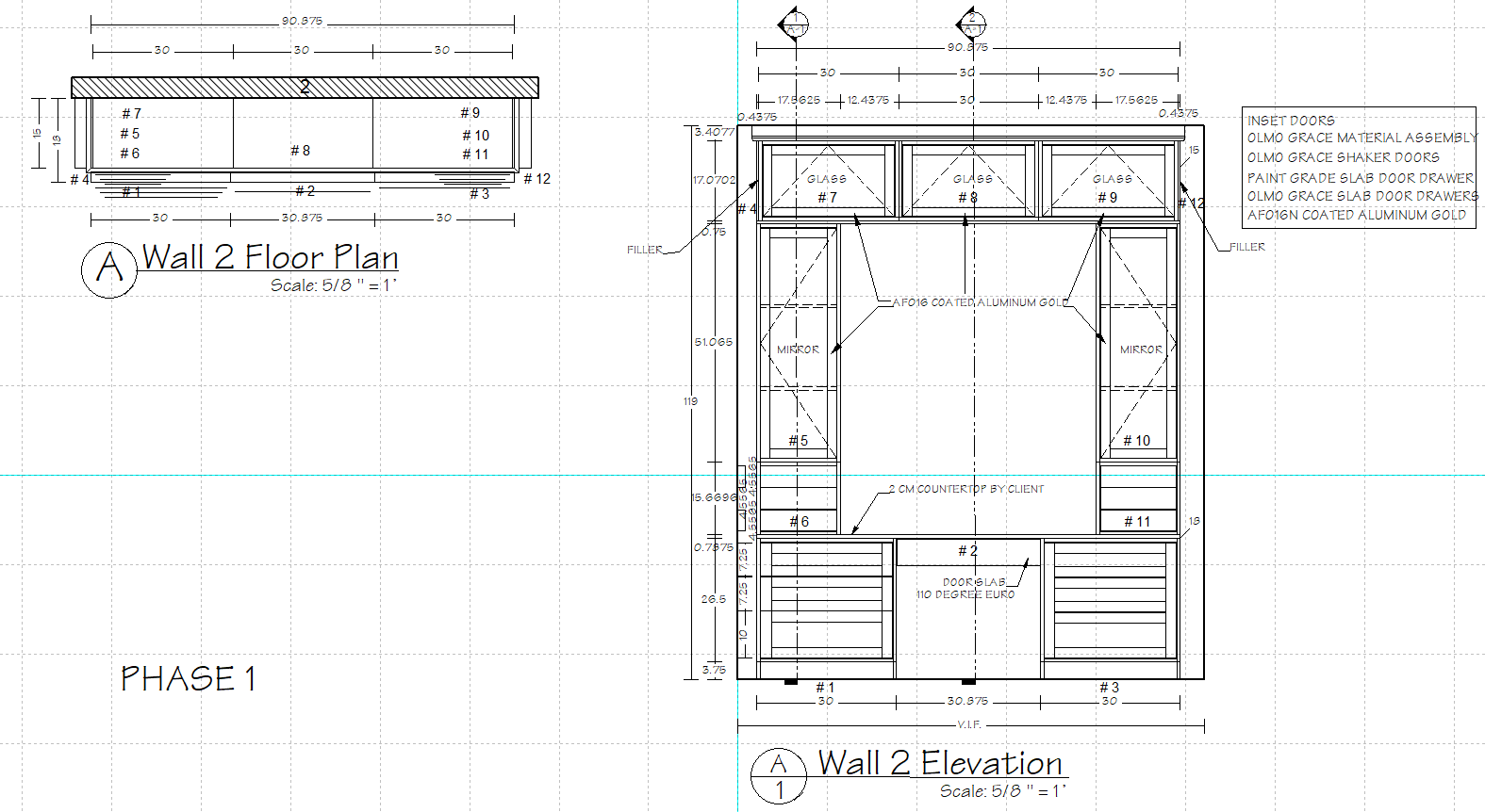 Cabinet Vision shop drawings for cabinet manufacturing