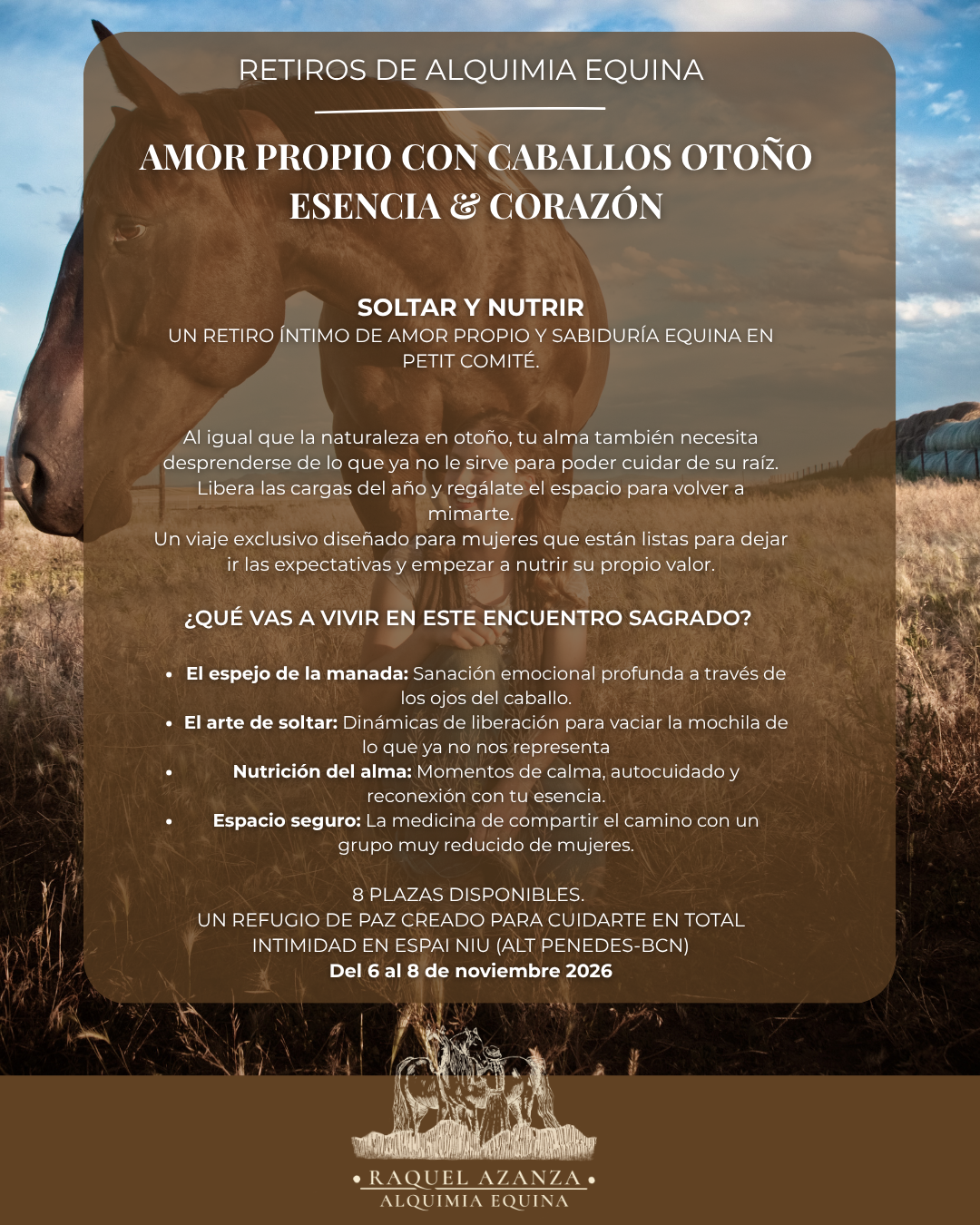 AMOR PROPI DONA & CAVALLS | Deixa anar i Mima't  NOVEMBRE 2026