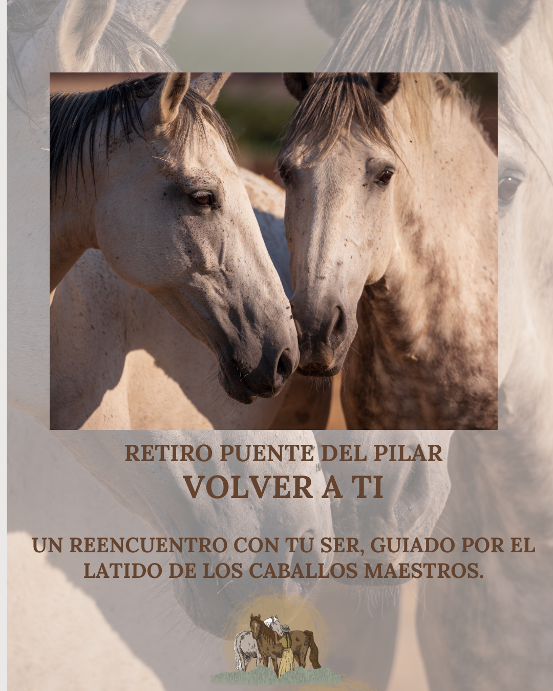 VOLVER A TI  Un reencuentro con tu ser, guiado por el latido de los caballos maestros. OCTUBRE 26