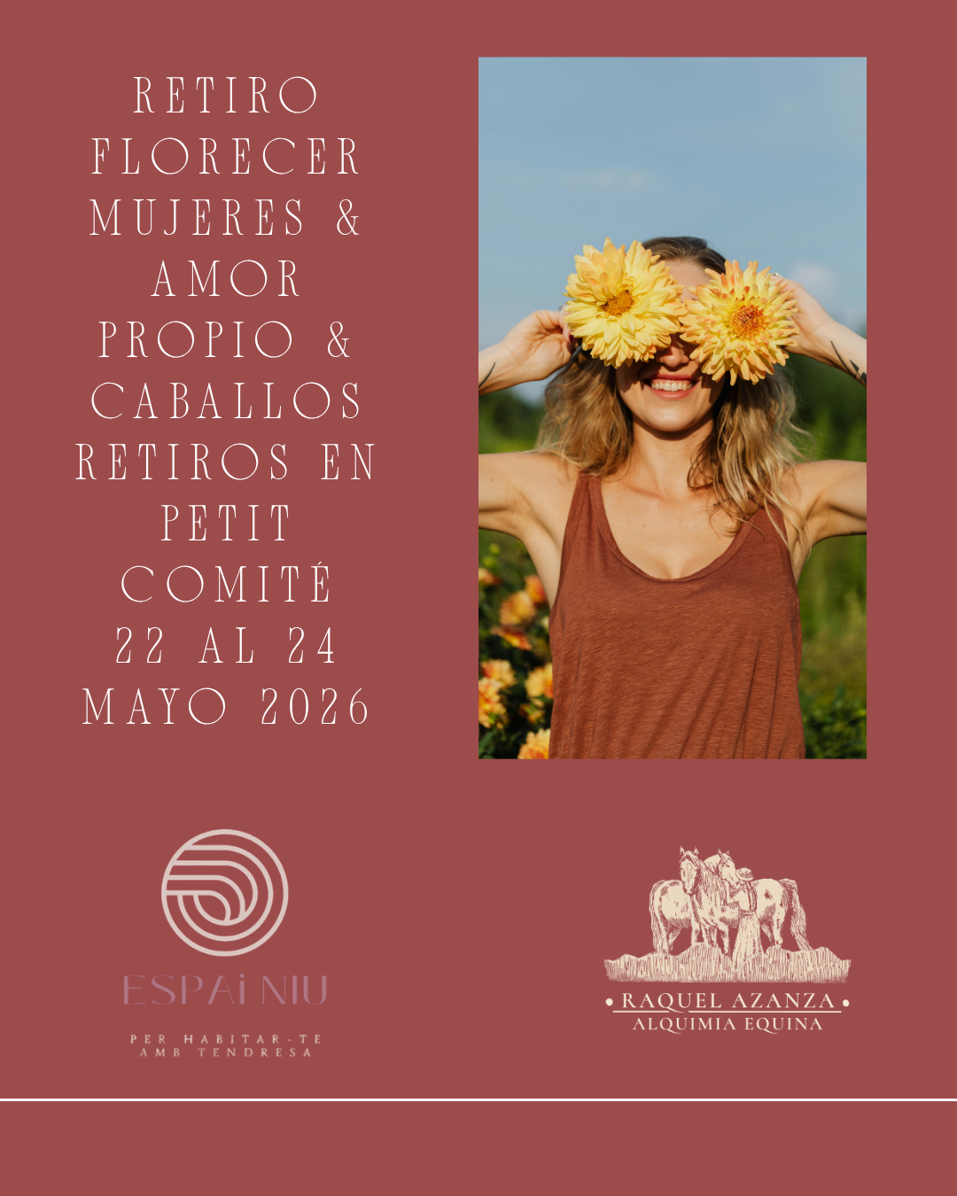 RETIROS DE AMOR PROPIO PARA MUJERES CON CABALLOS 22 AL 24 DE MAYO 2026