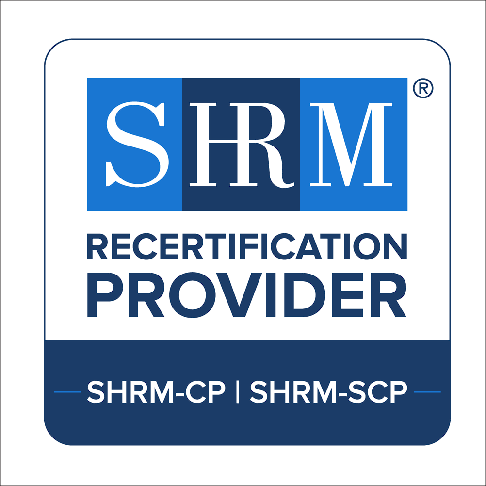 SHRM Recertification Provider logo for JW Counseling leadership workshops in Arlington TX