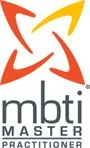 MBTI Master Practitioner credential logo for personality-based leadership workshops and executive coaching