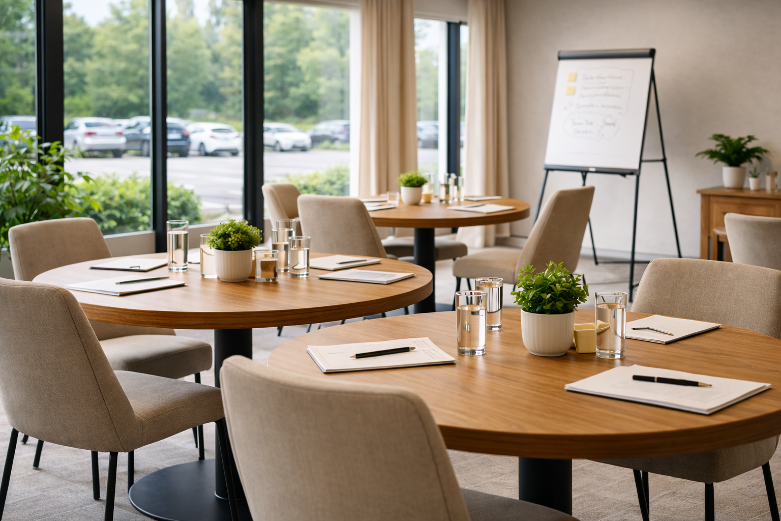 Professional meeting space for leadership workshops and team facilitation sessions