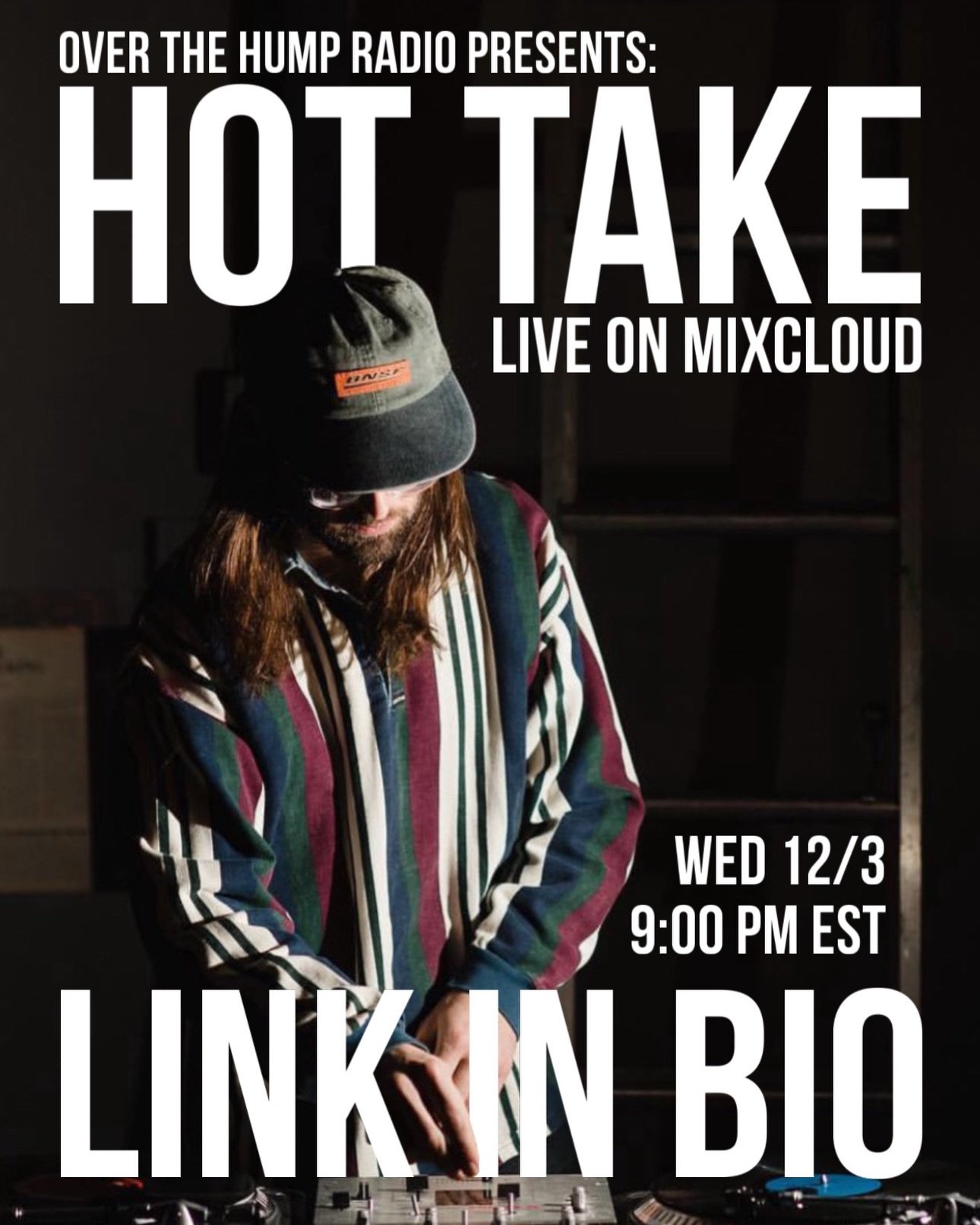Over The Hump Radio presents: Hot Take 

For this week of Over The Hump Radio, we have invited @hot_take_ into the Den, to provide you with a set. 

From the breaks of funk and  disco to the depths of house and techno, Hot Take has always been search
