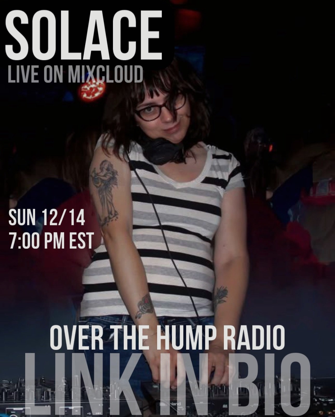 SUNDAY SPECIAL SET on Over The Hump Radio 
We are excited to present to you the lovely breakbeat Queen @solace_dj 💖

Solace is a DJ and Producer local to Cleveland, as well as the mastermind behind QUEER SOCIAL &mdash; a monthly queer party in the b